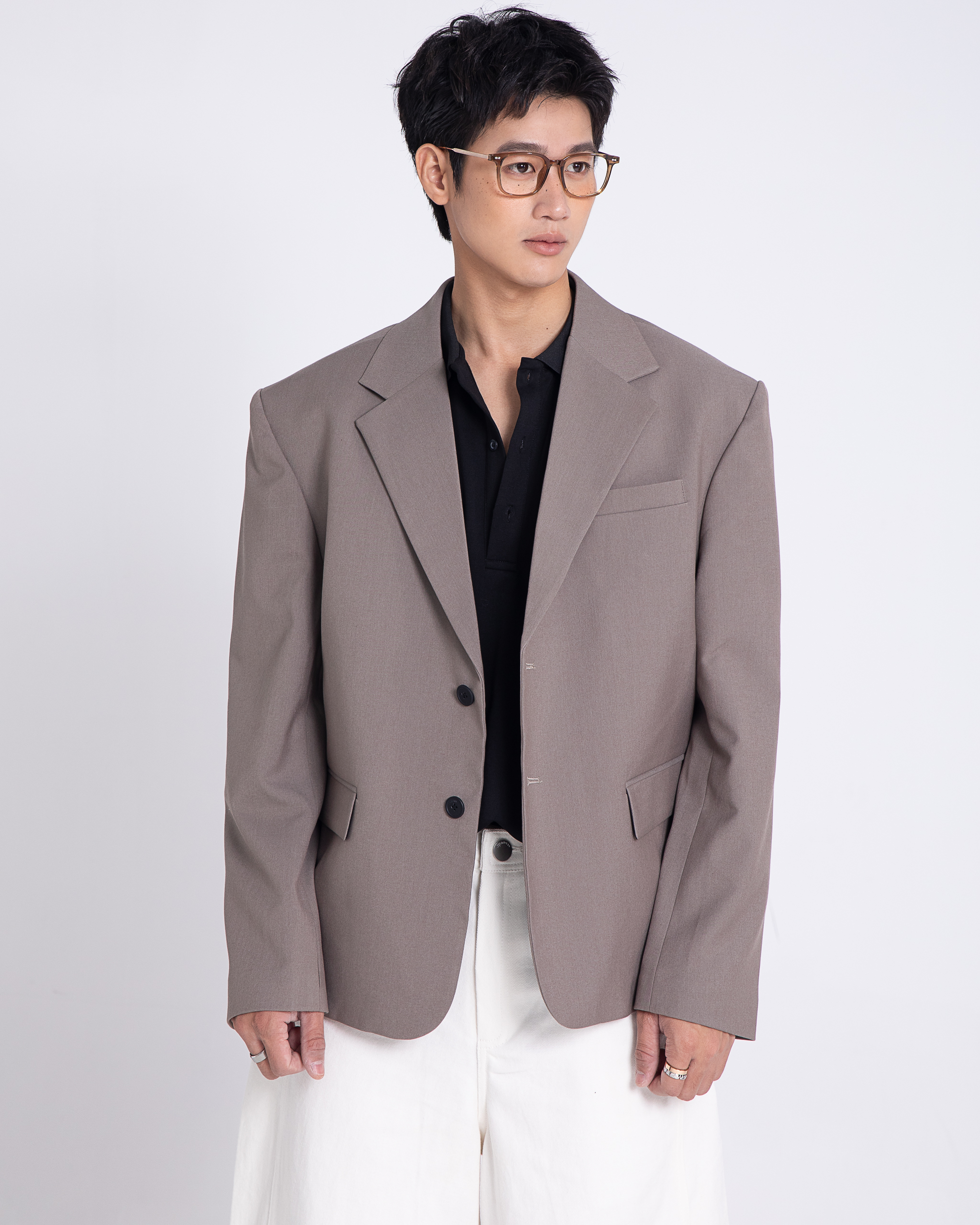 FIN BLAZER- BROWN