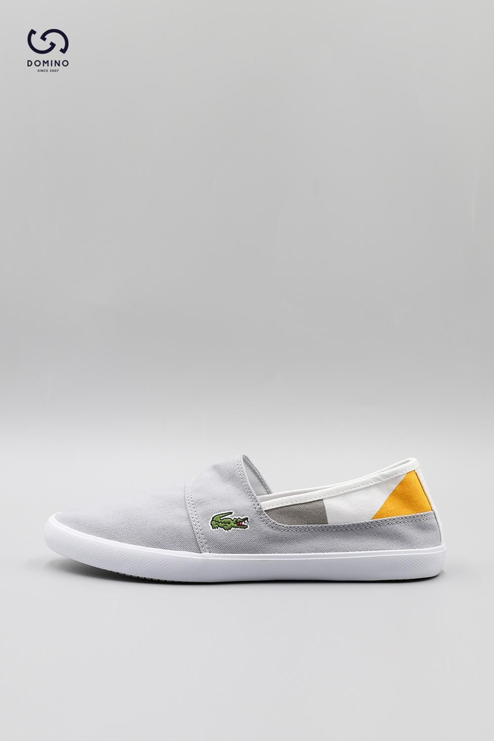 Lacoste grey hot sale slip on