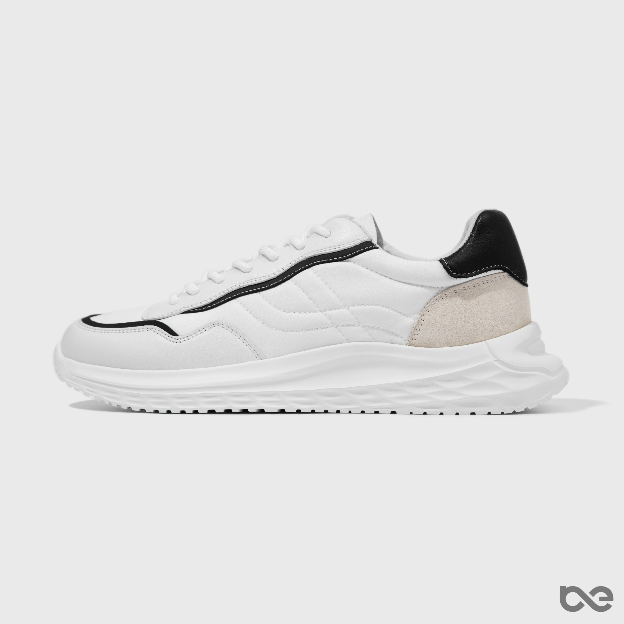 Ray Sneakers | Trắng gót đen - FS
