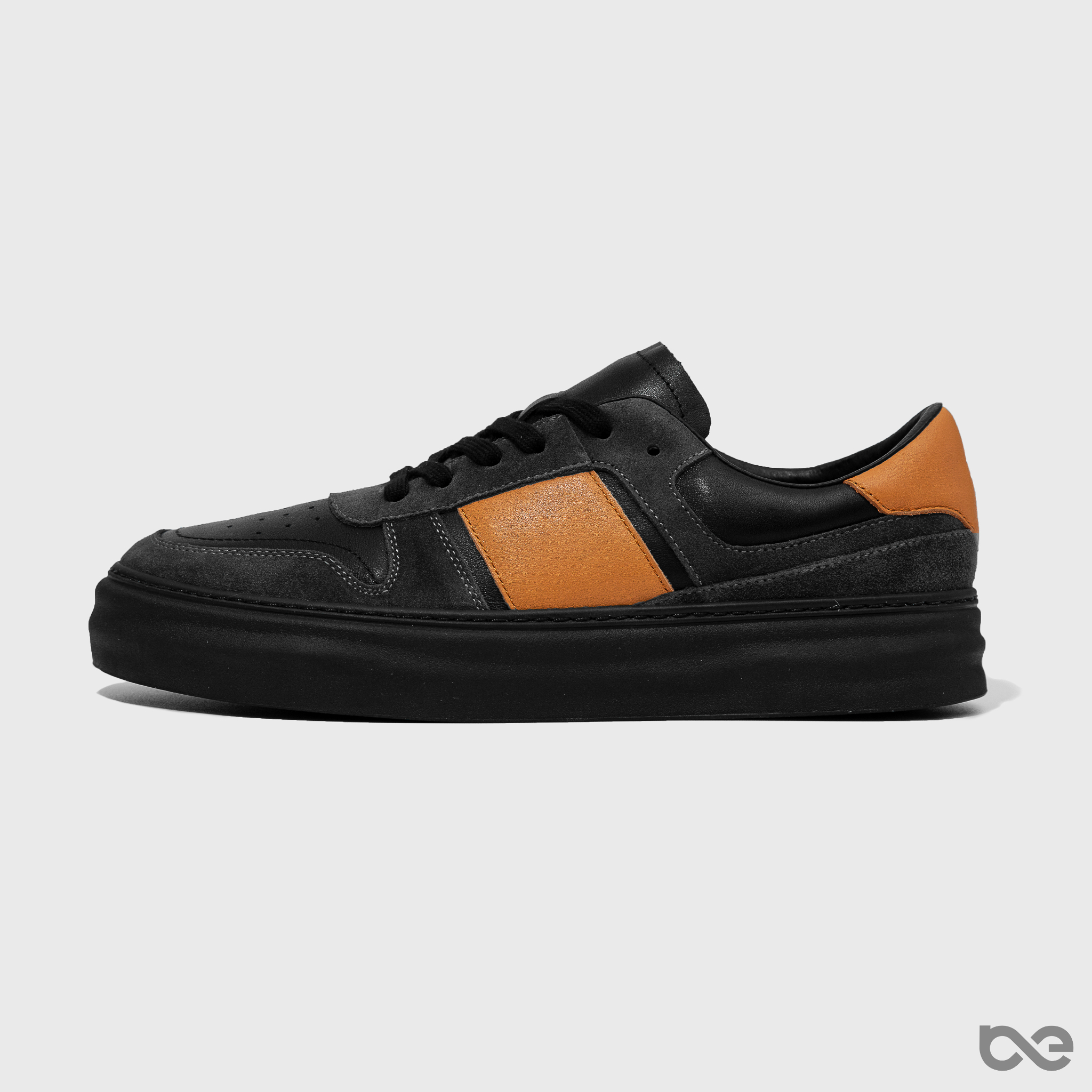 Saddle Sneakers | Đen xám phối nâu