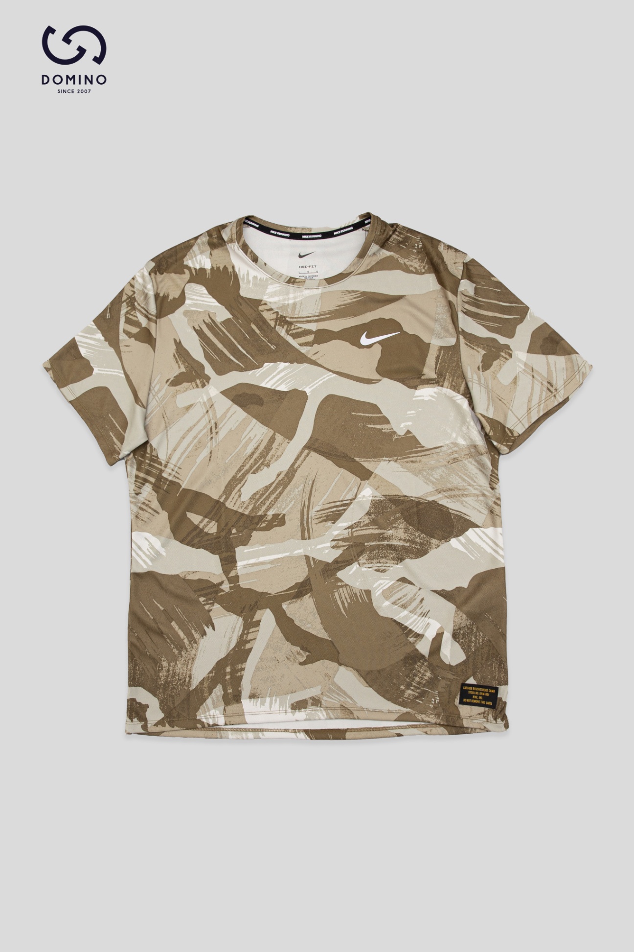NIKE DRI-FIT MILER CAMOUFLAGE RUNNING T-SHIRT 'HAZEL RUSH' FD4053-242