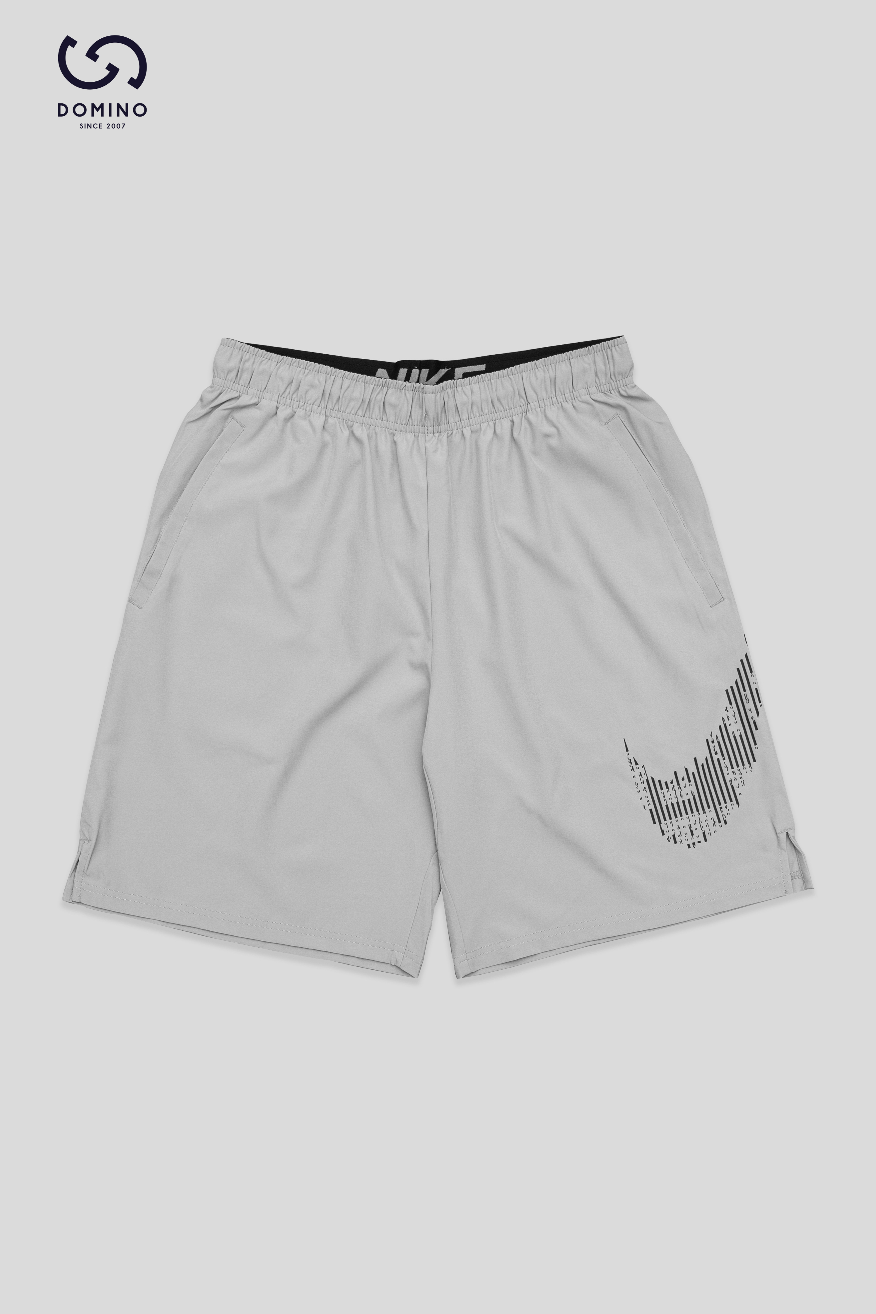 NIKE LOGO PRINTING WOVEN SPORTS TRAINING QUICK DRY SHORTS GREY - DD1626-077