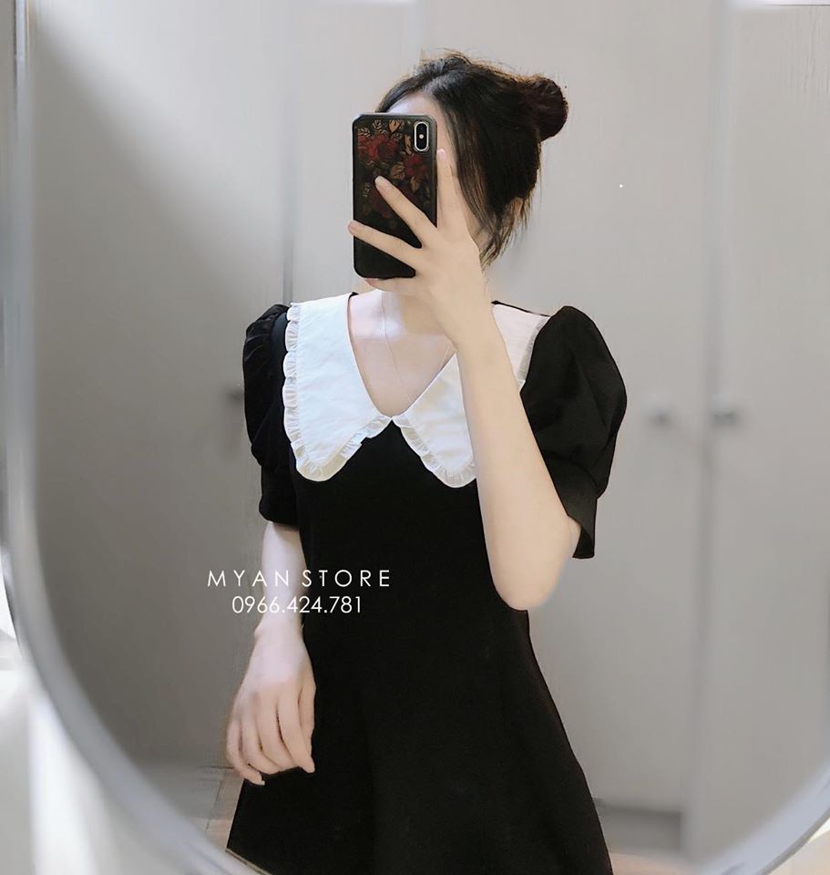 Váy đen huyền bí ôm Body trễ vai - Dương Fashion