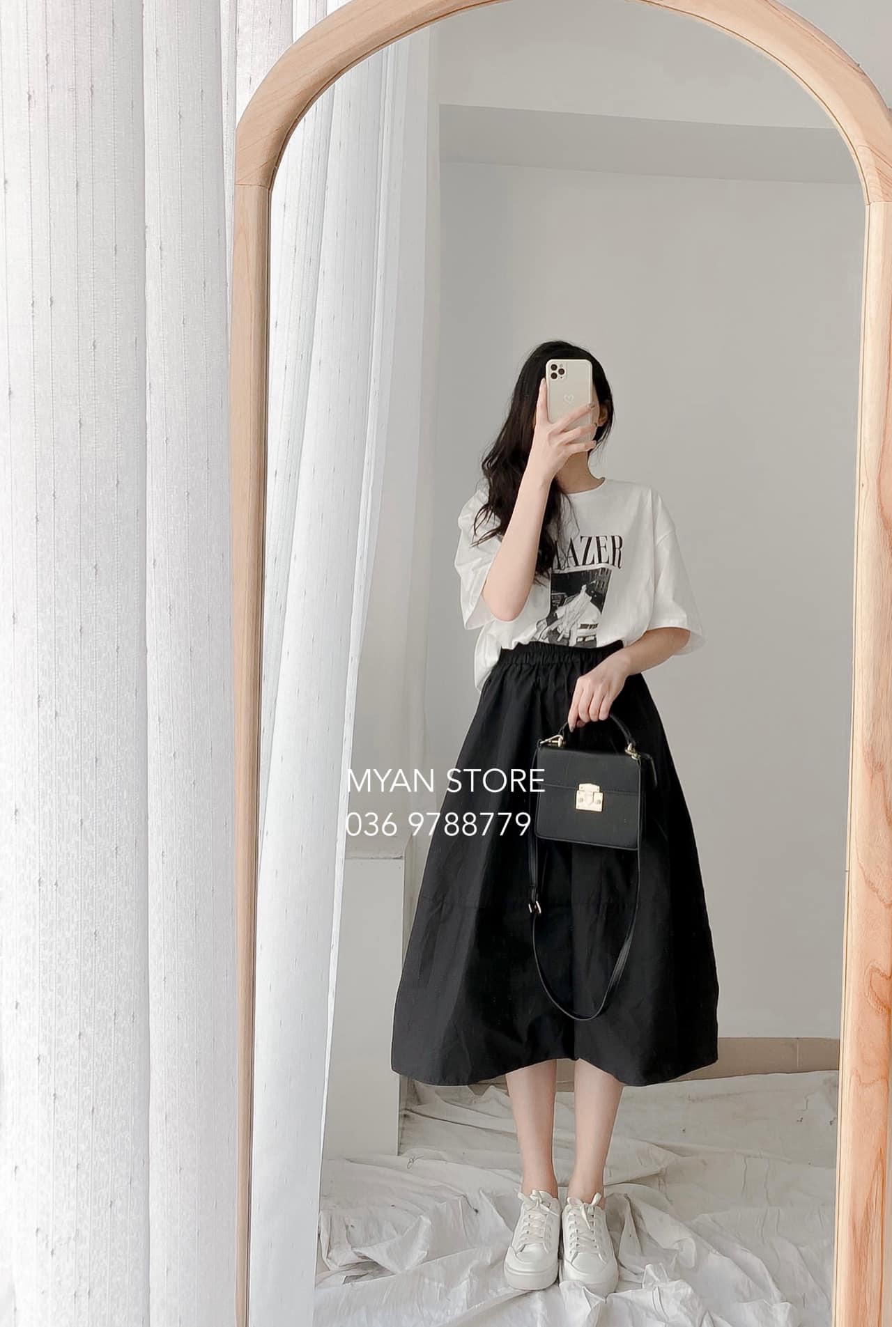 Đầm đen xòe tầng phối ren - Kho Hàng Sỉ ANN