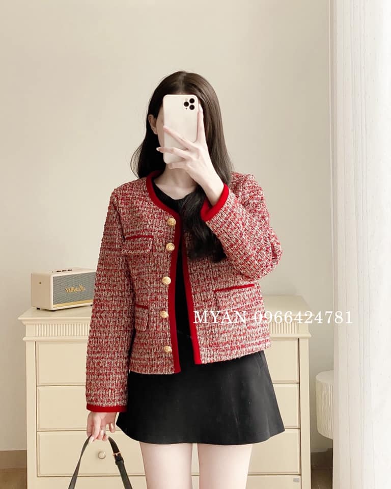 MS775 Áo khoác dạ tweet nữ Quảng Châu dáng blazer sang trọng | Phu Linh -  Fashion & More