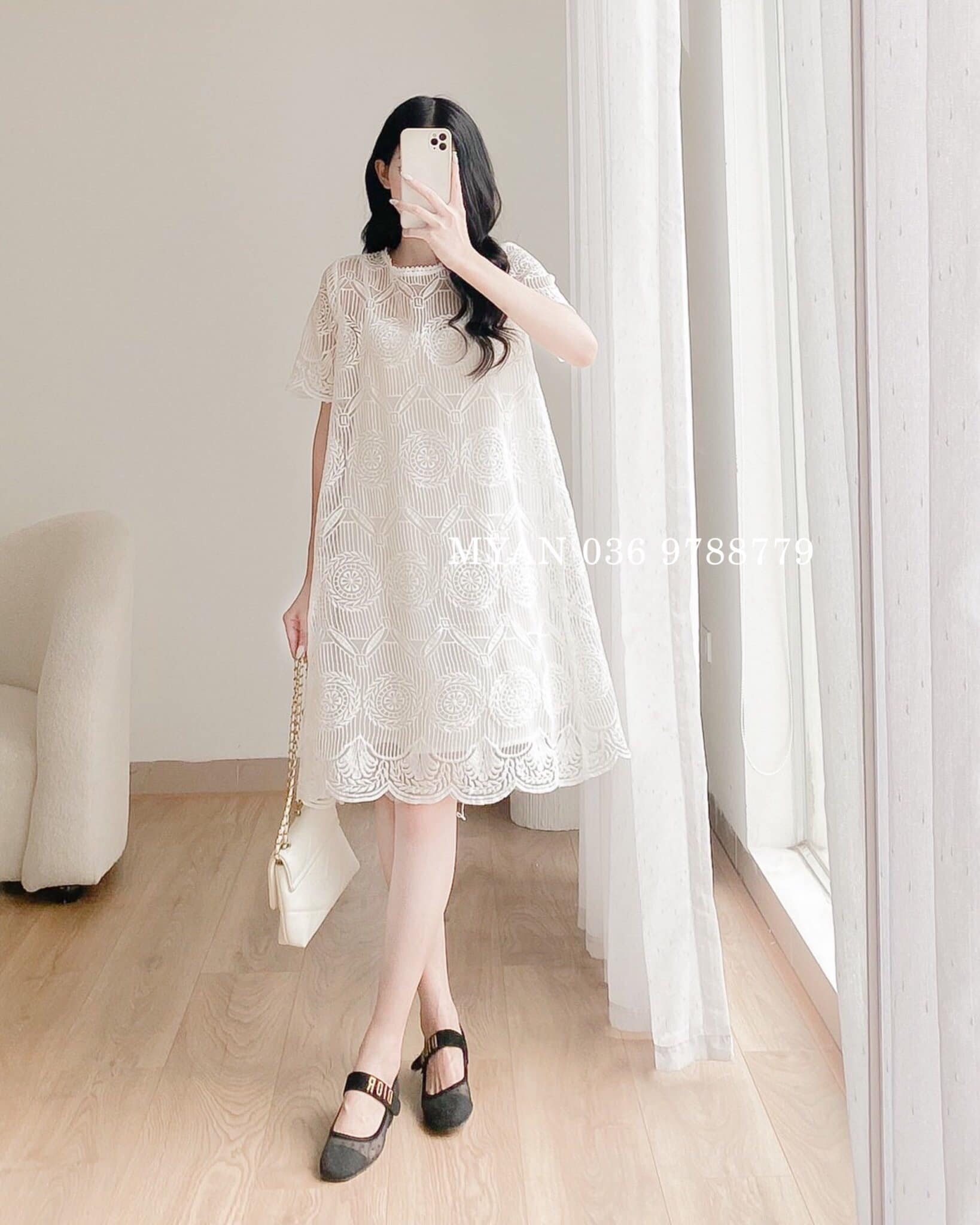 Đầm babydoll 2 dây bản to | Shopee Việt Nam