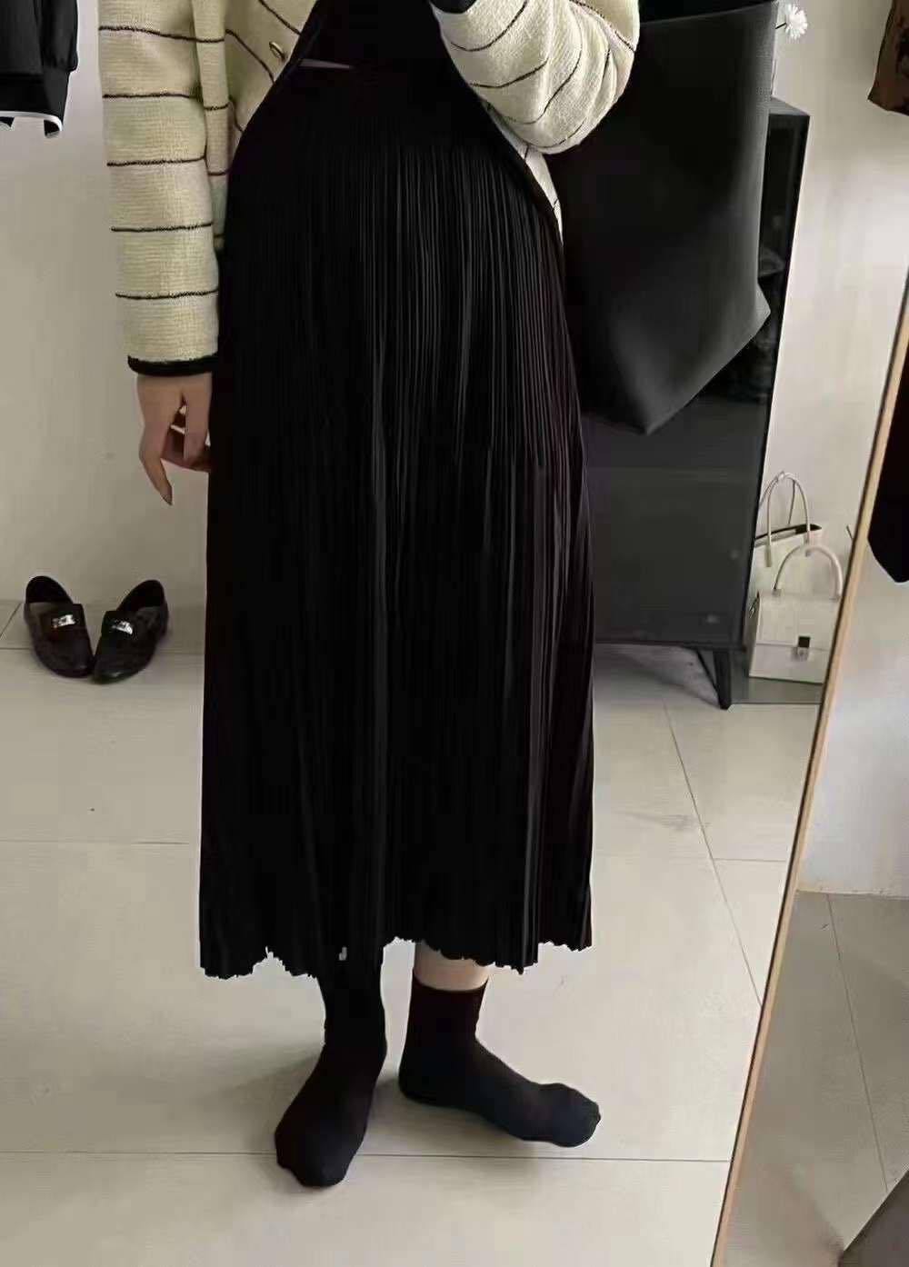 Phụ nữ váy đen thắt lưng co giãn vải tuyn Ren Chân Váy Xếp Li Dài phụ nữ  lưới thanh lịch hoa chân váy chữ A | Lazada.vn