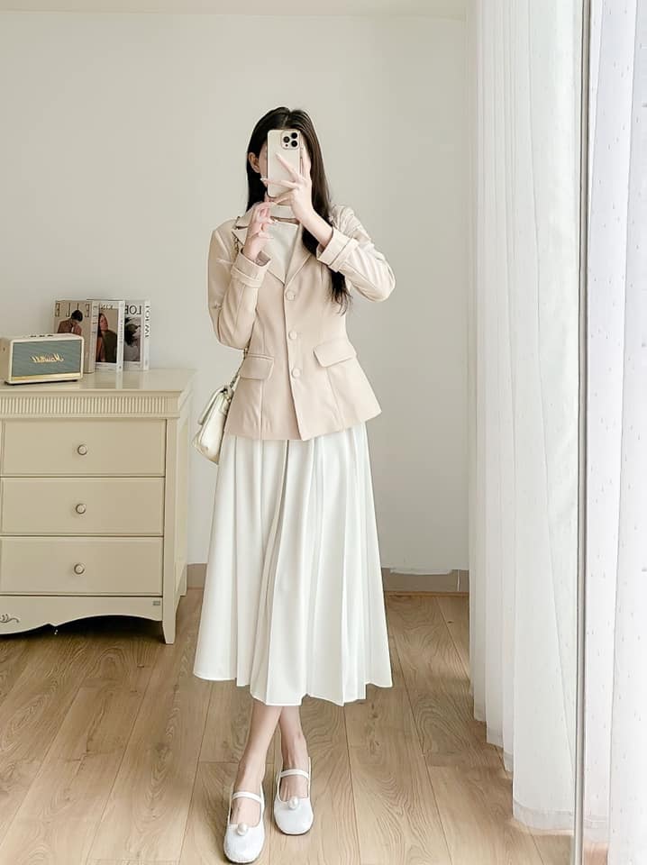 Bí kíp giúp con gái mix đồ với chân váy dài chuẩn ulzzang Hàn Quốc - Thời  trang - Việt Giải Trí