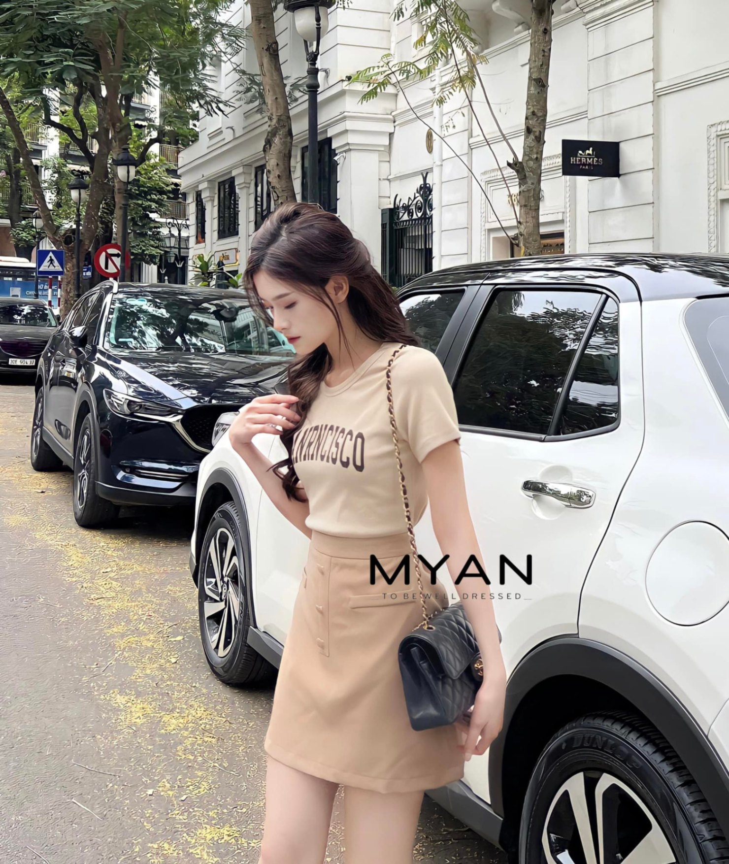 Quần Short Nữ Giả Váy Cạp Chéo - Quần Sooc Nữ Giả Chân Váy Chỉ Nổi Fullsize  | Shopee Việt Nam