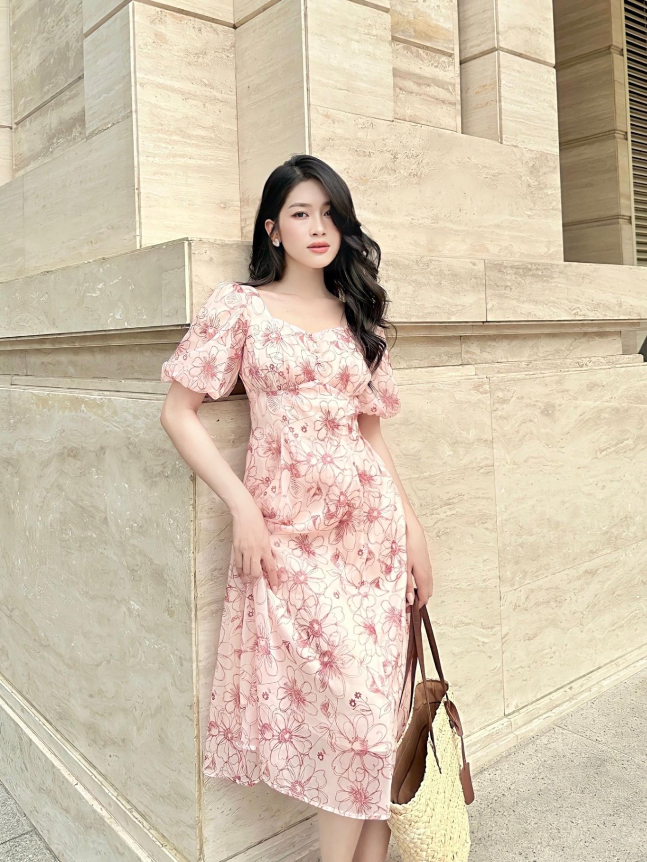 Top 11+ Kiểu Váy Hoa Nhí Dáng Dài Vintage Hàn Quốc Đẹp 2024
