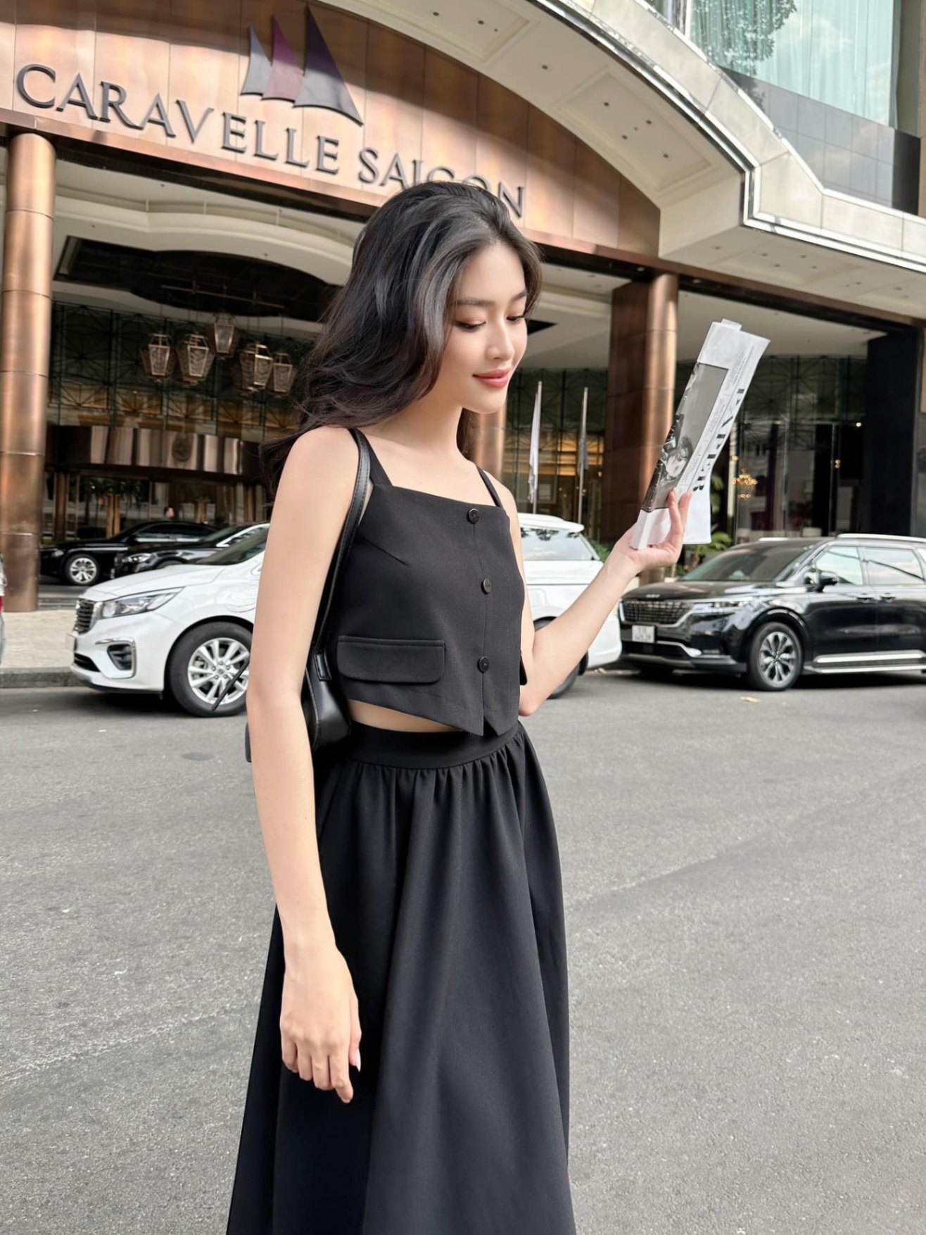 Mua Đầm xòe 2 dây bản to váy dài - Trắng - M tại Ifashion0110 | Tiki