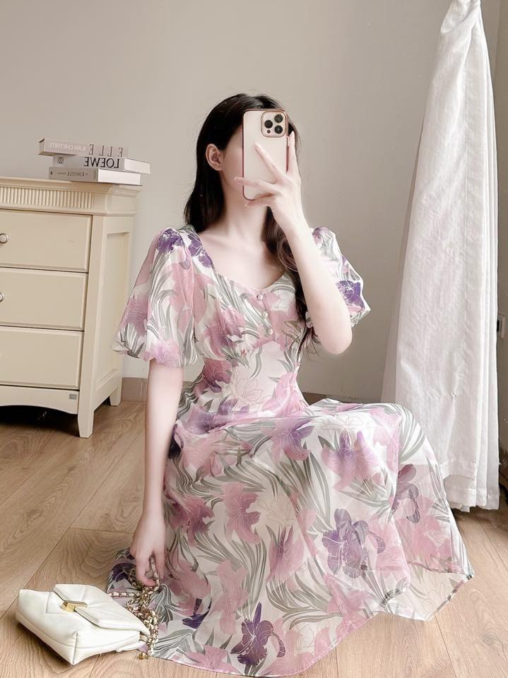 Váy Voan Hoa Đính Đá Quần Áo Trẻ Em - Mint's Closet