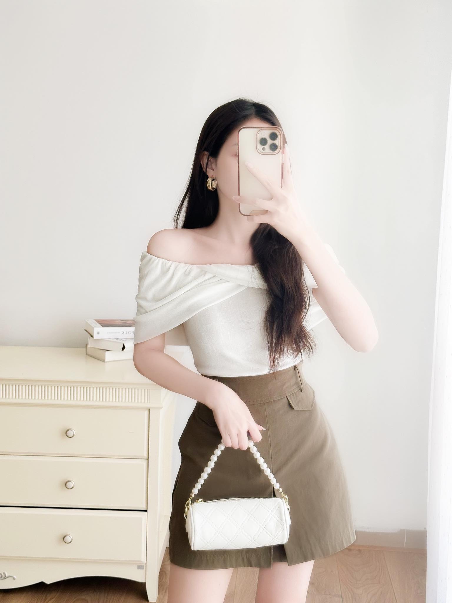 NUZIRO Chân Váy Chữ A Lưng Cao Có Túi Thời Trang Hàn Quốc Cho Nữ - Tìm  Voucher
