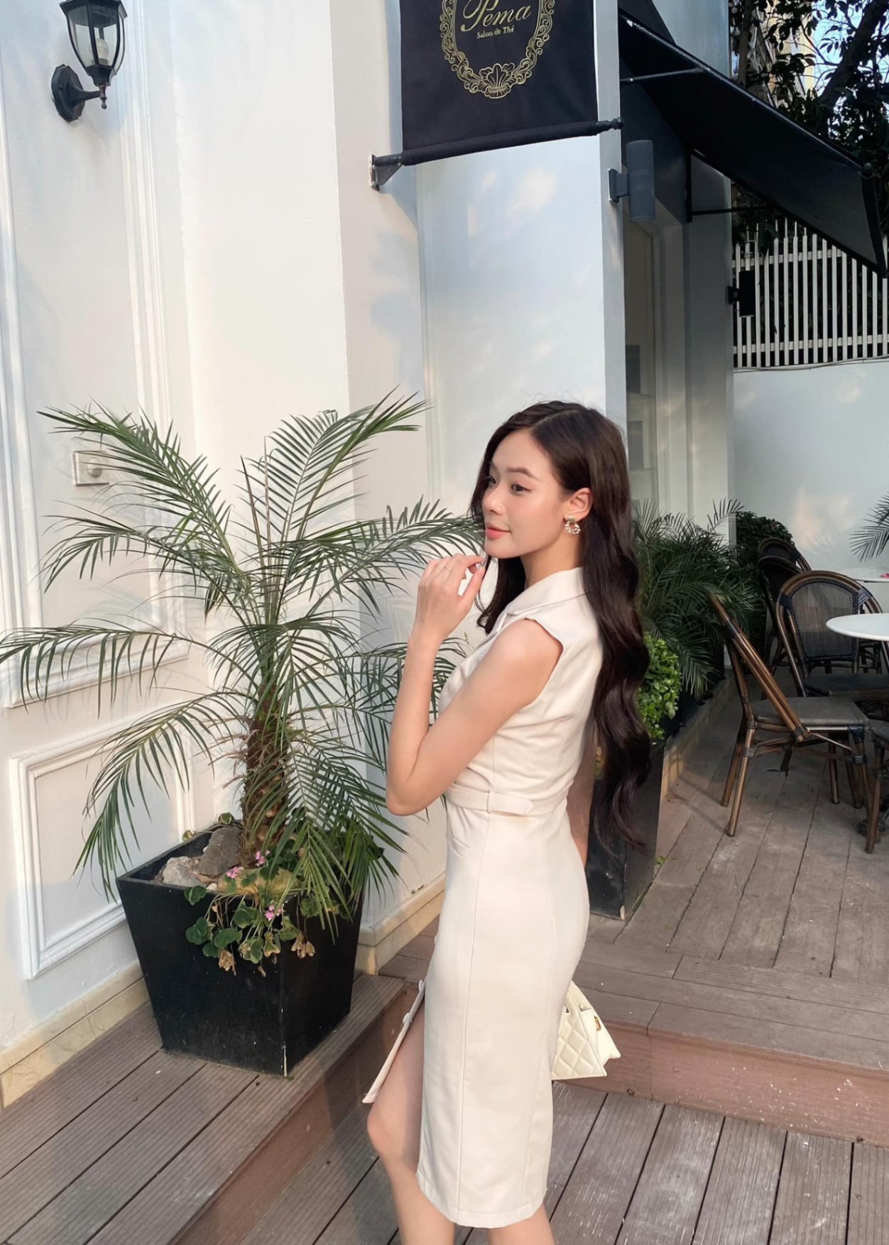 Váy đầm nữ Bigsize Đầm Vest dáng suông tay ngắn cổ chữ v trắng mùa hè Phong  cách Hàn Quốc Thời Trang đẹp - Tìm Voucher