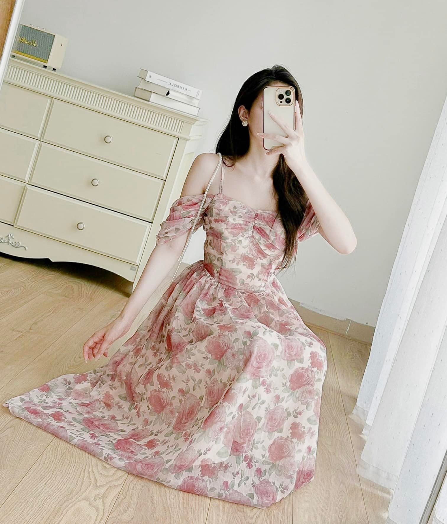Mới) Mã L0992 Giá 1490K: Váy Đầm Liền Thân Nữ Nitdel Hàng Mùa Hè Trung Niên  Họa Tiết Hoa Thời Trang Nữ Chất Liệu Vải Voan G04 Sản Phẩm Mới, (Miễn Phí