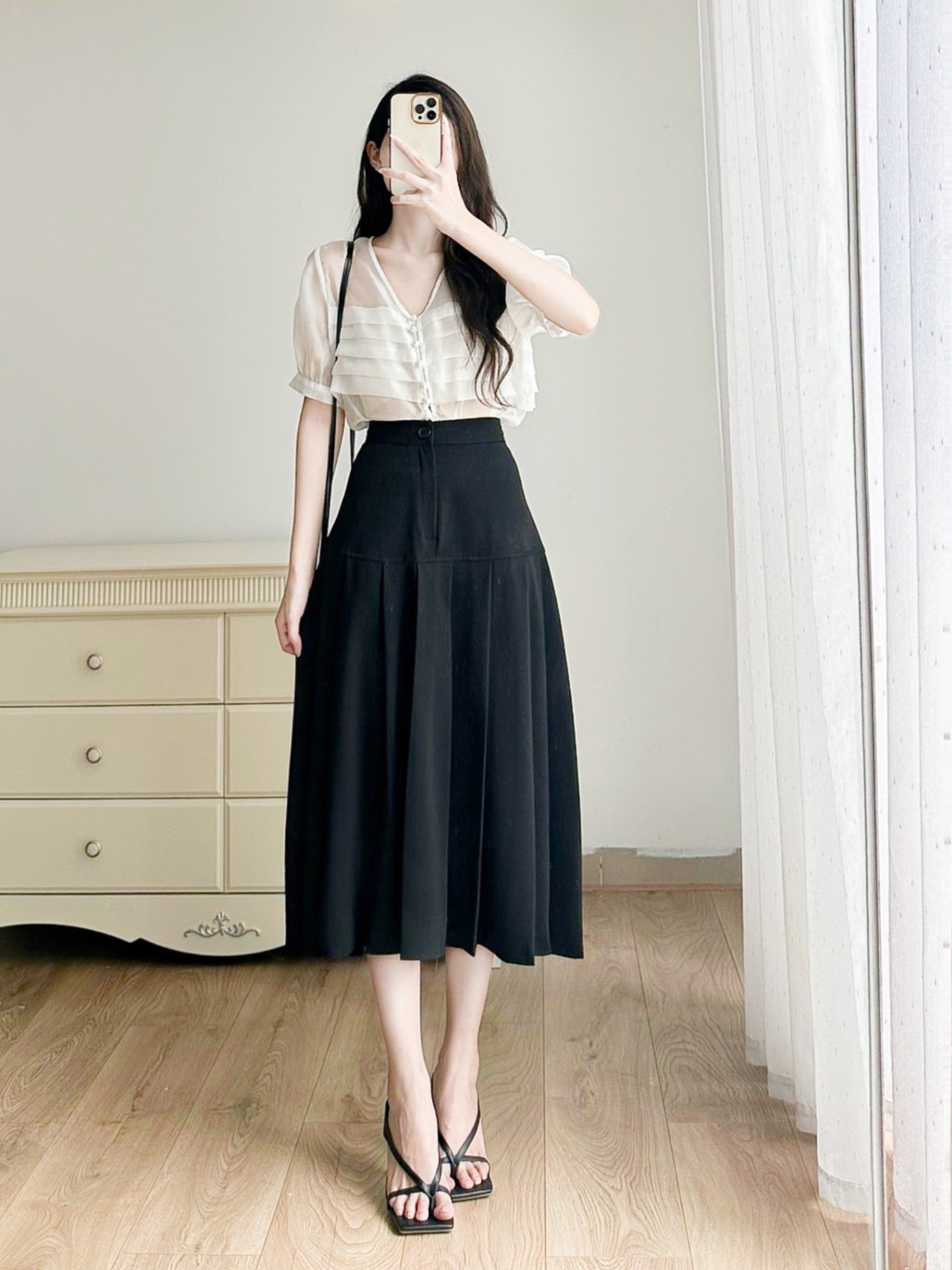 Chân Váy Xếp Ly Dáng Dài Phong Cách Hàn Quốc giá rẻ Tháng 3,2024|BigGo Việt  Nam