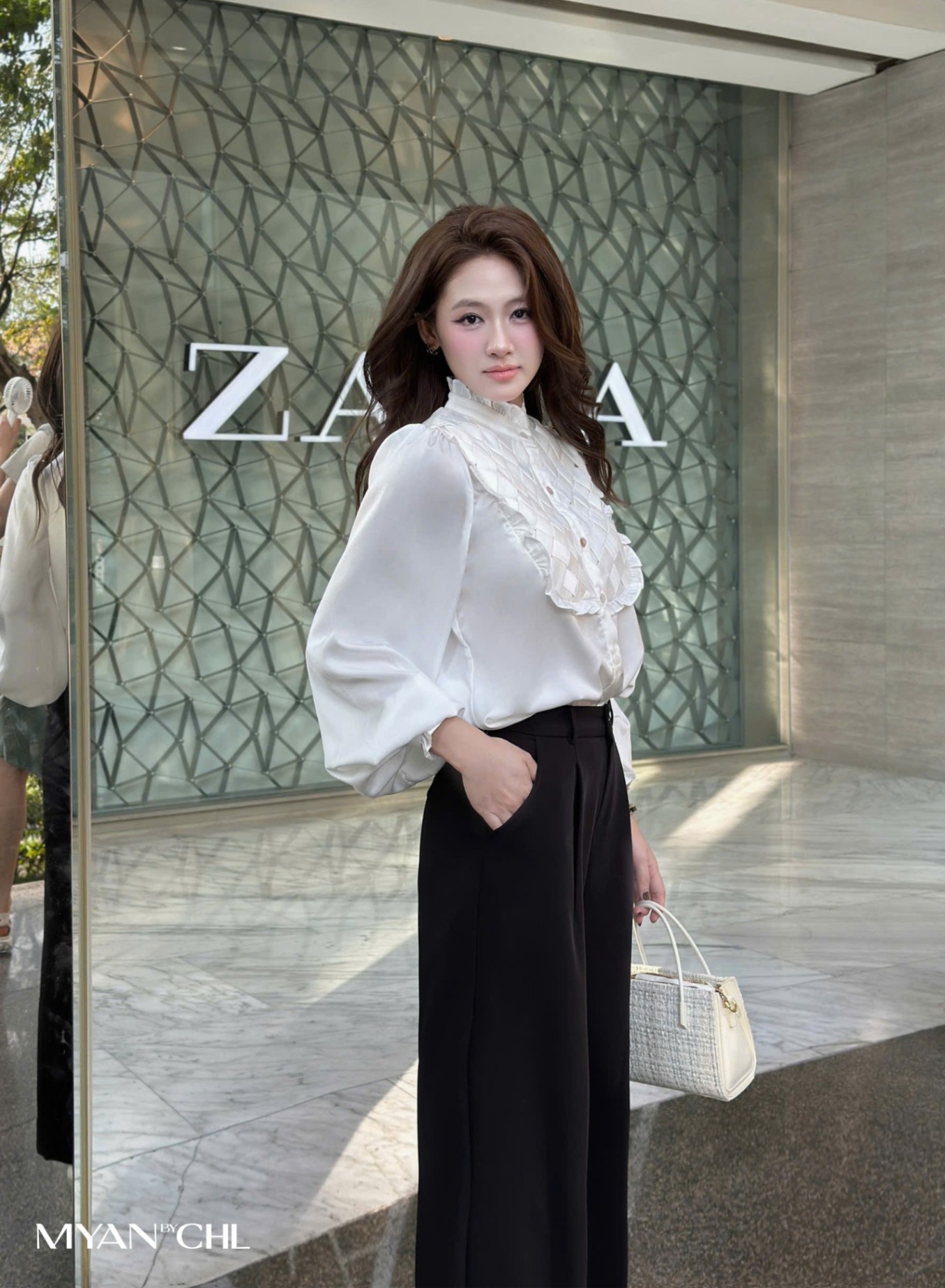 Áo sơ mi dài tay đan nong mốt