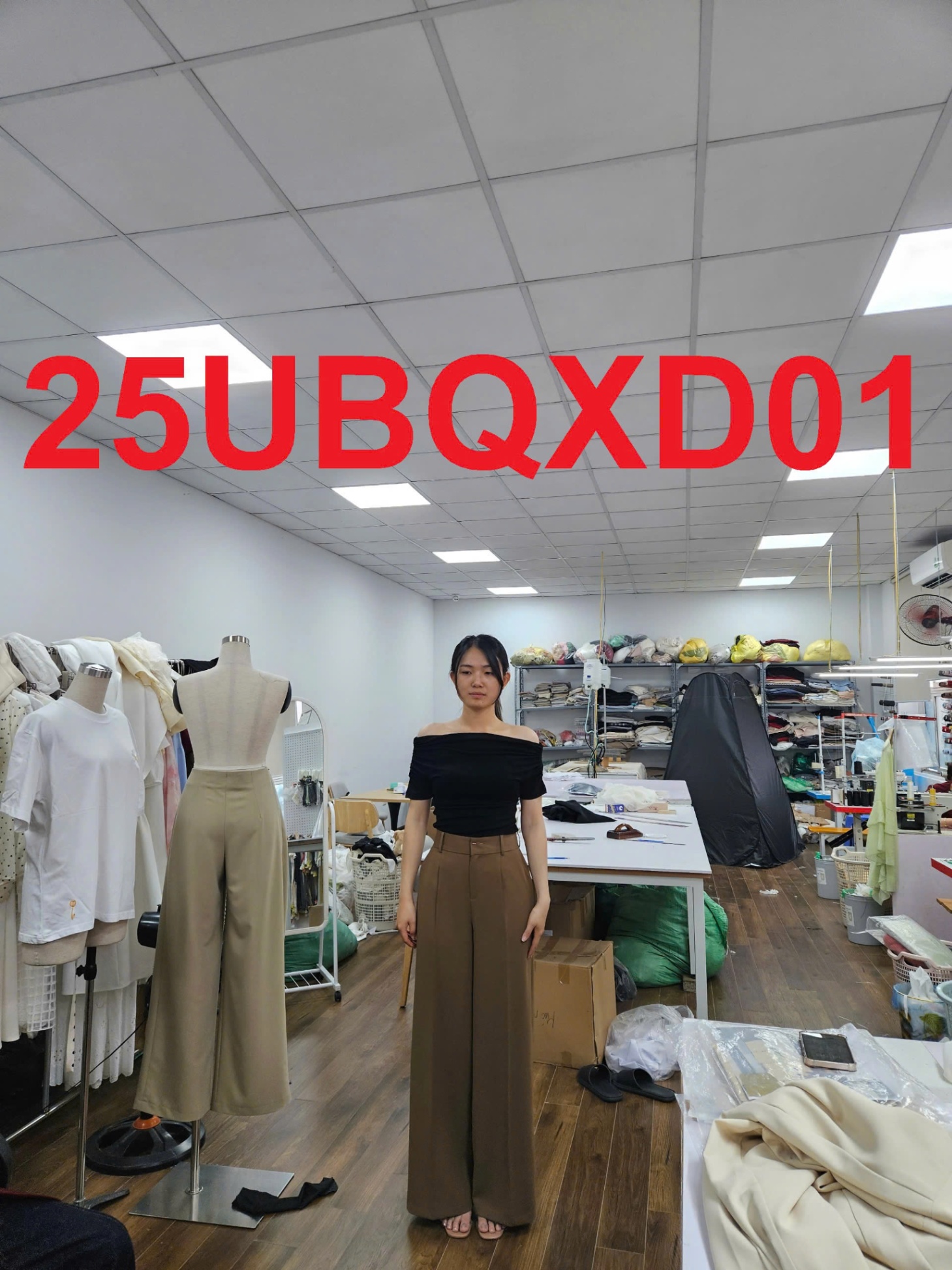 Quần ống xuông 1 ly chiết