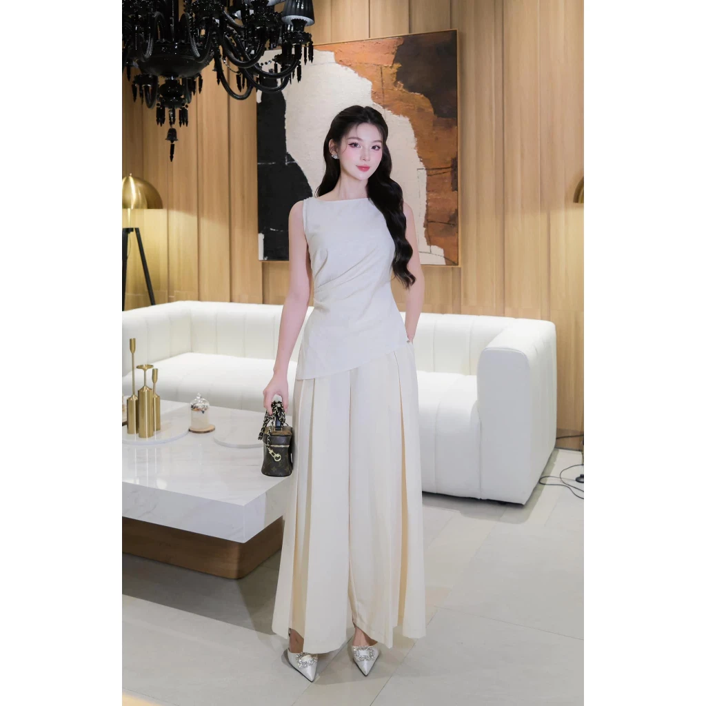 Quần ống rộng ly súp lớn