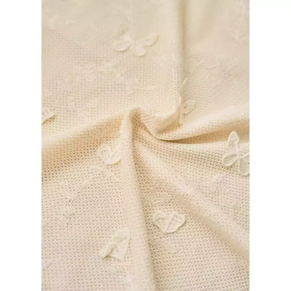 Áo ren cổ tròn ngắn tay