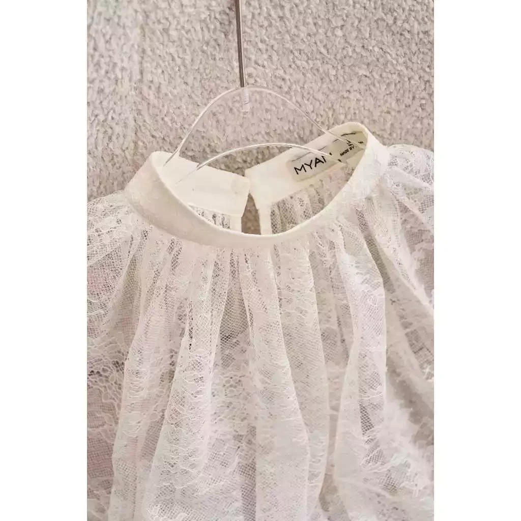 Áo ren tay bèo 2 tầng