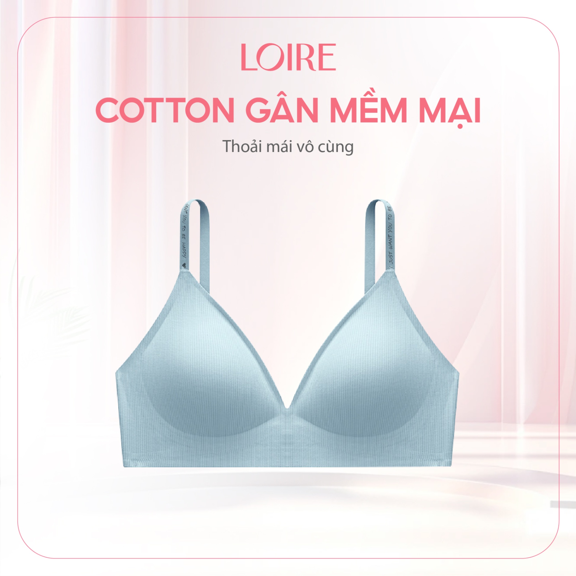 Áo Lót Không Gọng Đệm Mỏng Cotton Gân BRTS172