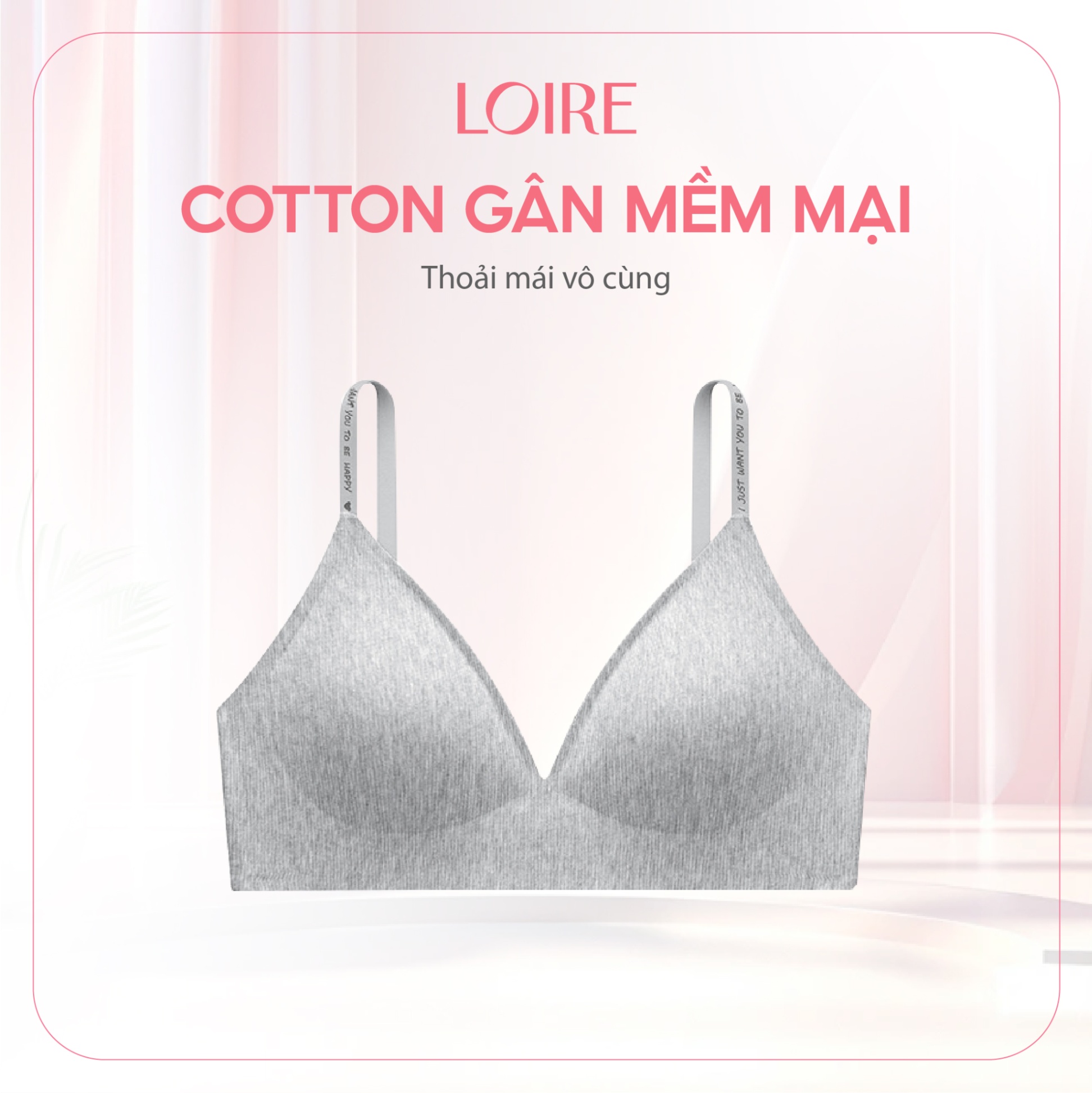 Áo Lót Không Gọng Đệm Mỏng Cotton Gân BRTS172