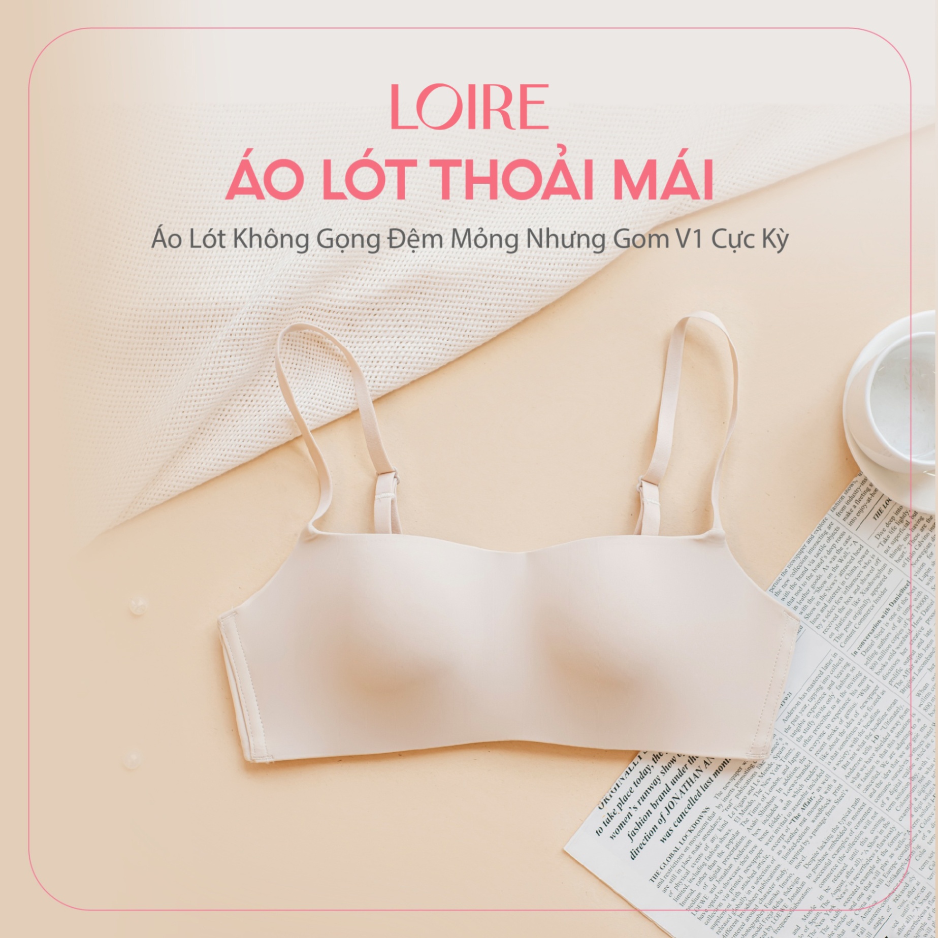 Áo Lót Không Gọng Đệm Mỏng BRDE180