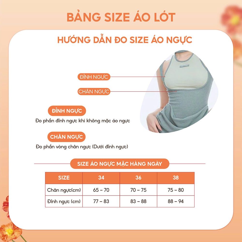 Áo Lót Không Gọng Nâng Ngực 3cm Ren Hoa Mềm Mịn BRPU187