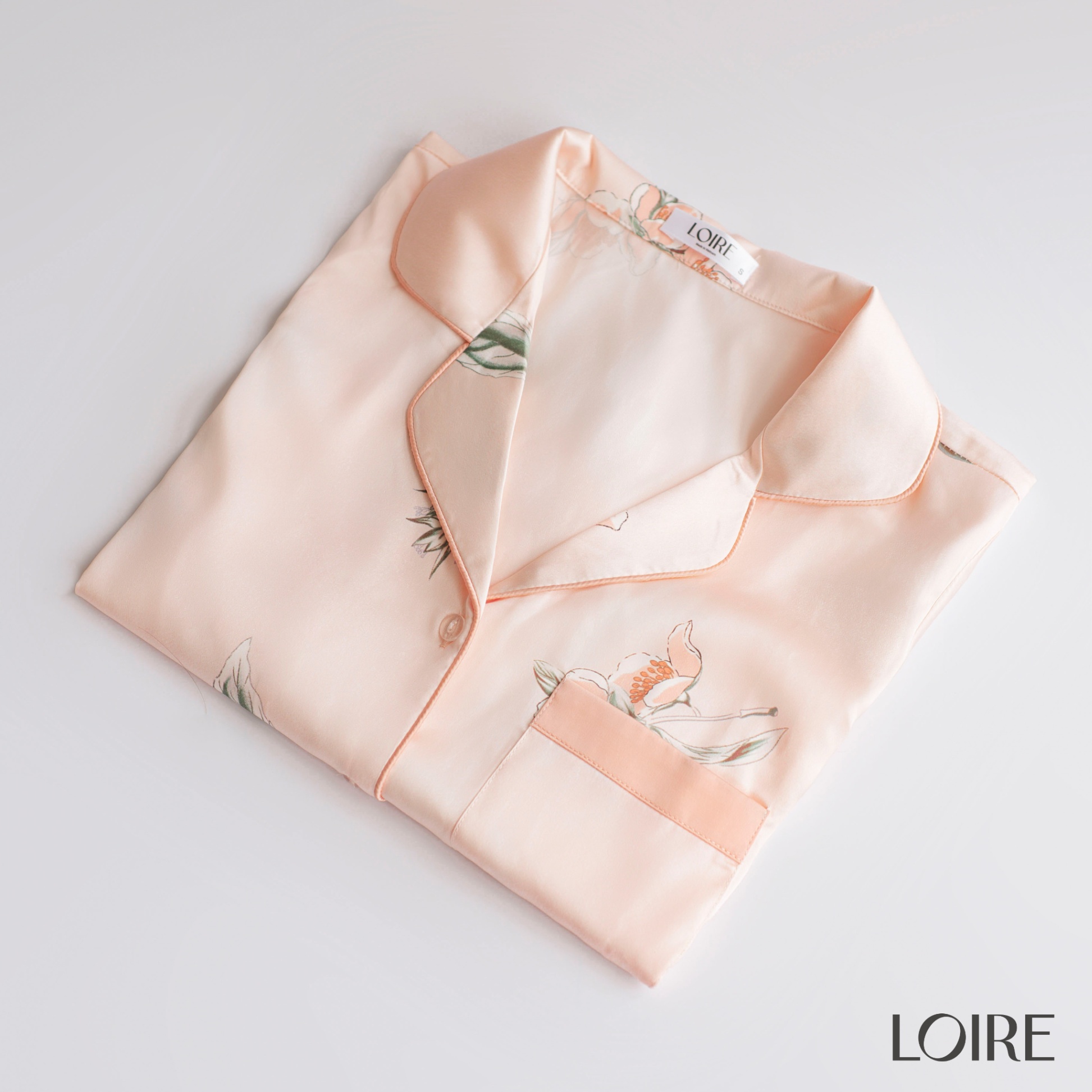 Bộ Mặc Nhà Pijama Ngắn Họa Tiết Hoa Lá FDMN250303