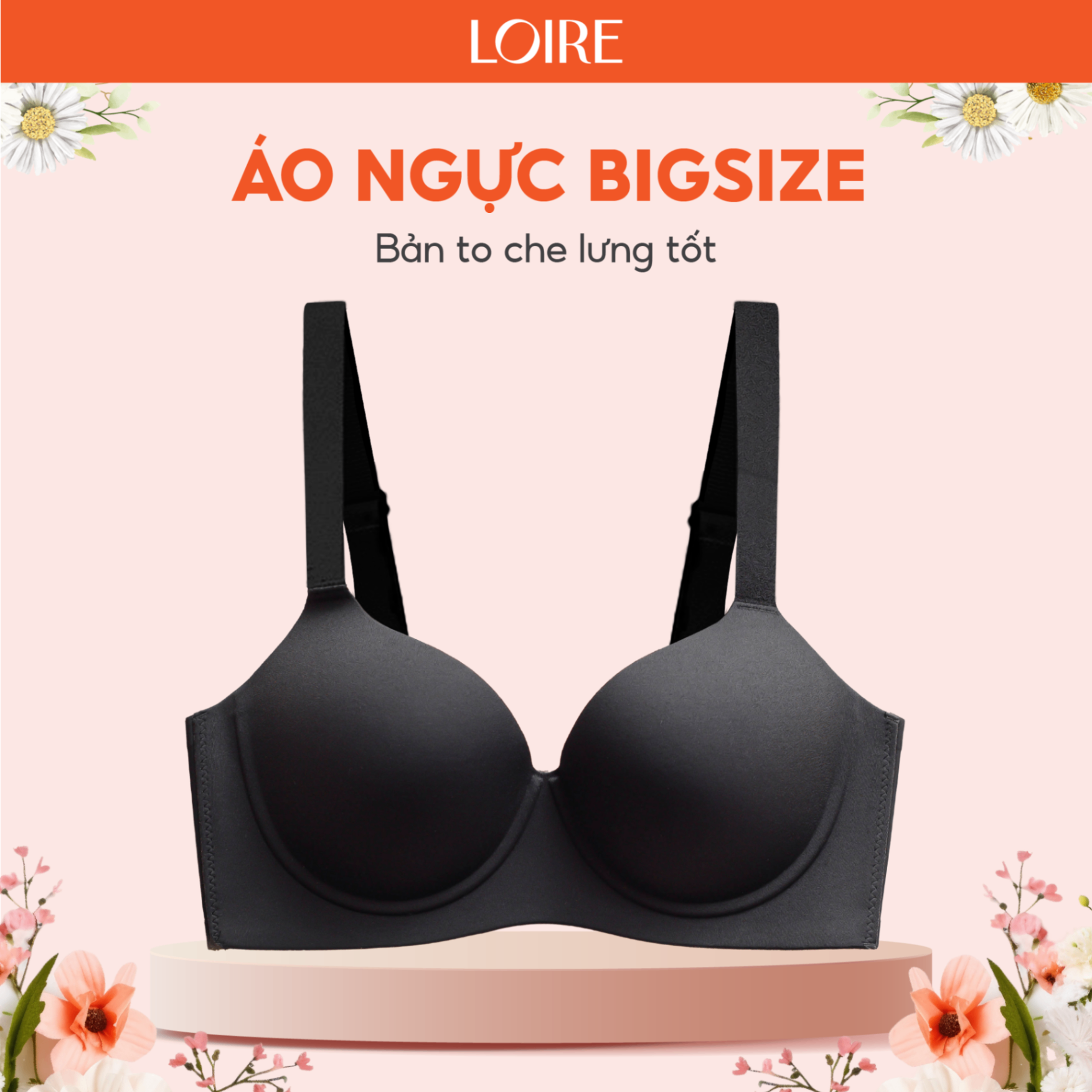 Áo Lót Có Gọng Đệm Mỏng Loirechic Phù Hợp Cho Vòng 1 Lớn AL250310