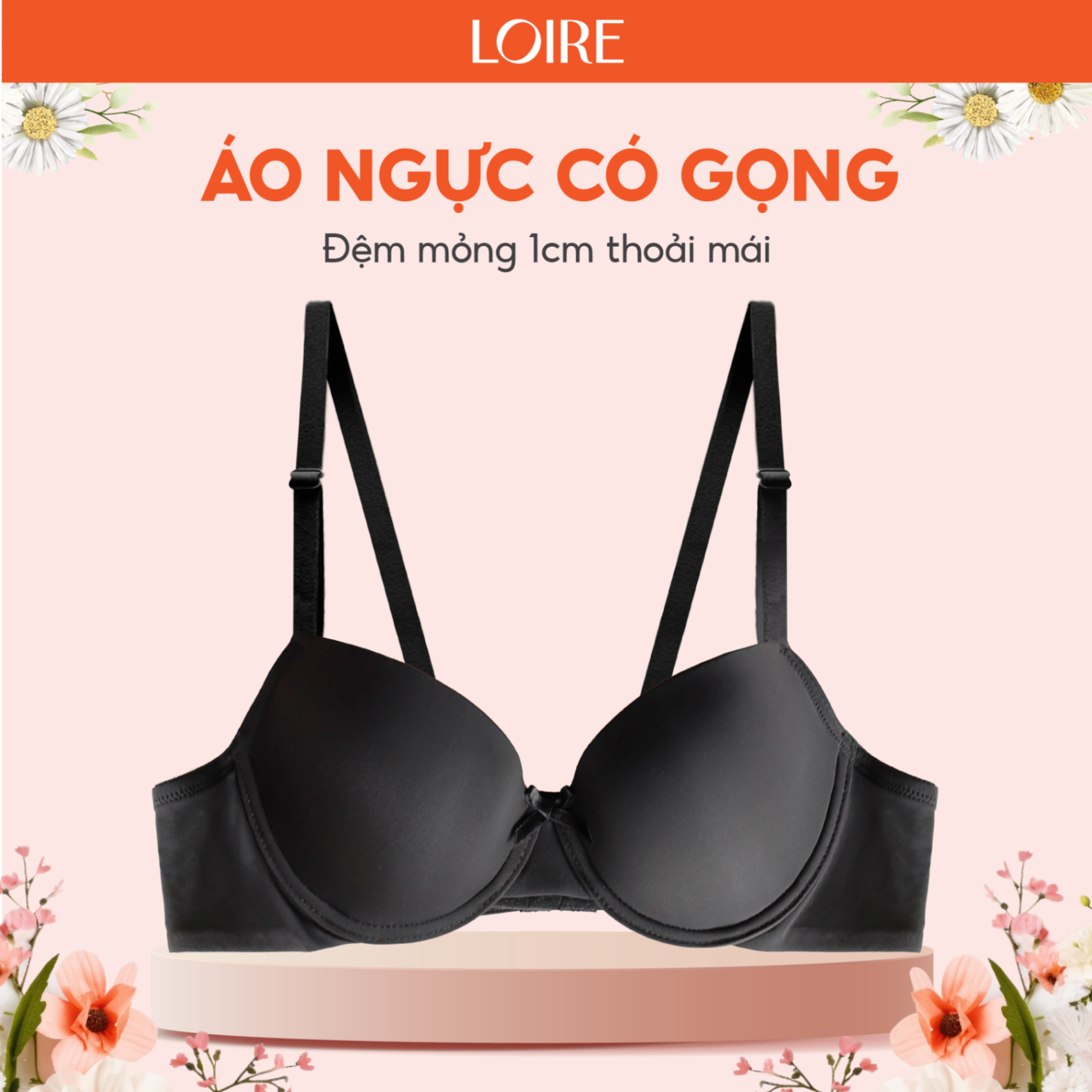Áo Lót Đệm Mỏng Có Gọng Tạo Form Vòng 1 AL250309
