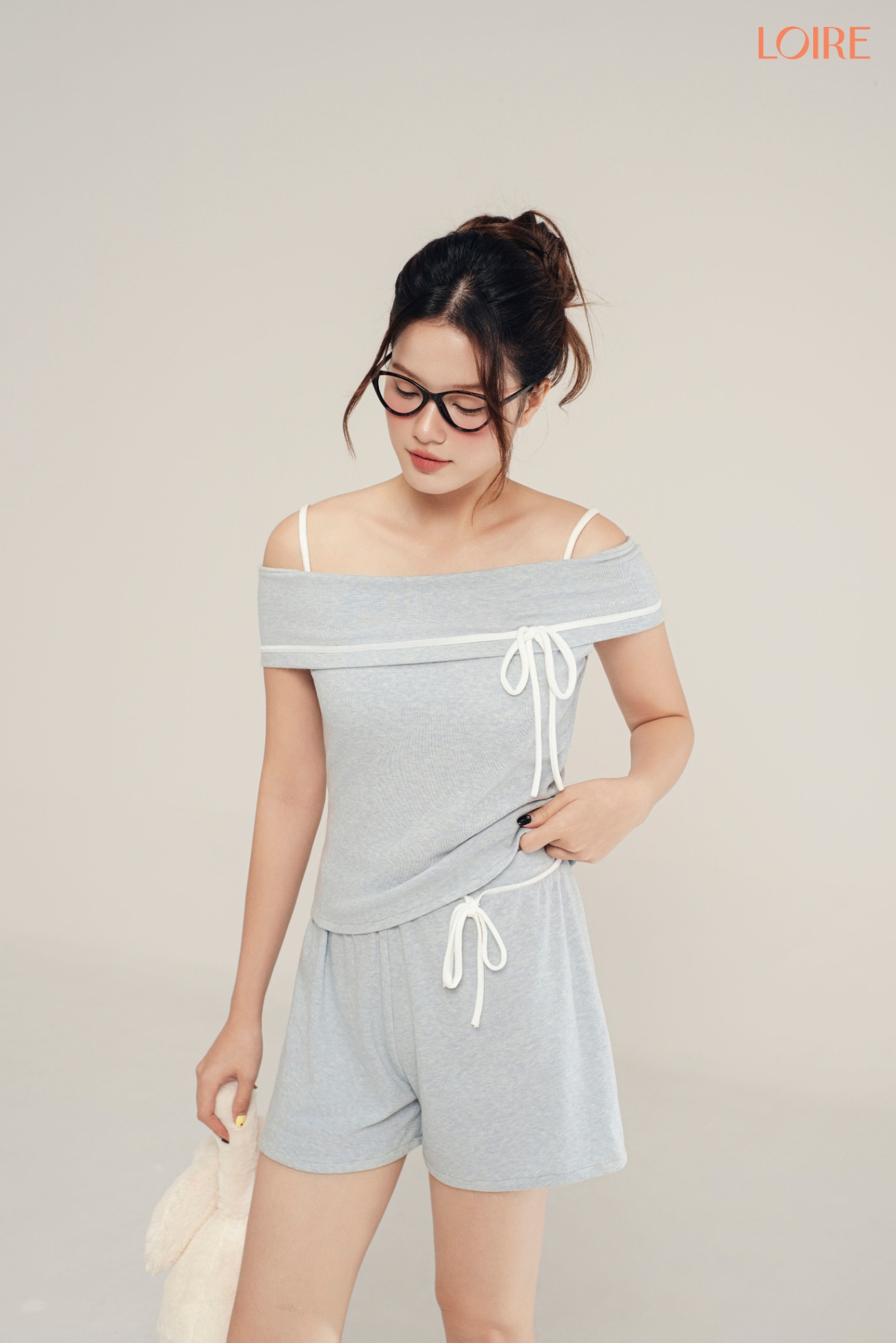 Bộ Đồ Mặc Nhà Chất Cotton Cách Điệu Cá Tính FDMN250329