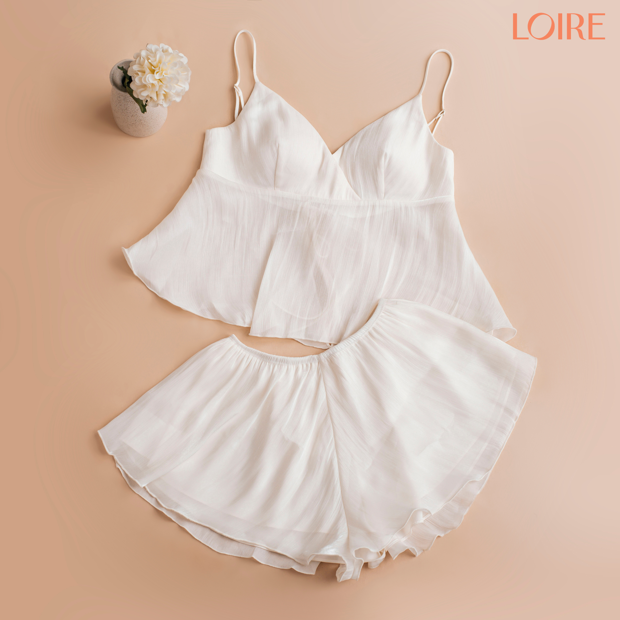 Bộ Mặc Nhà Chất Tơ Lụa Mềm Mịn FDMN250340