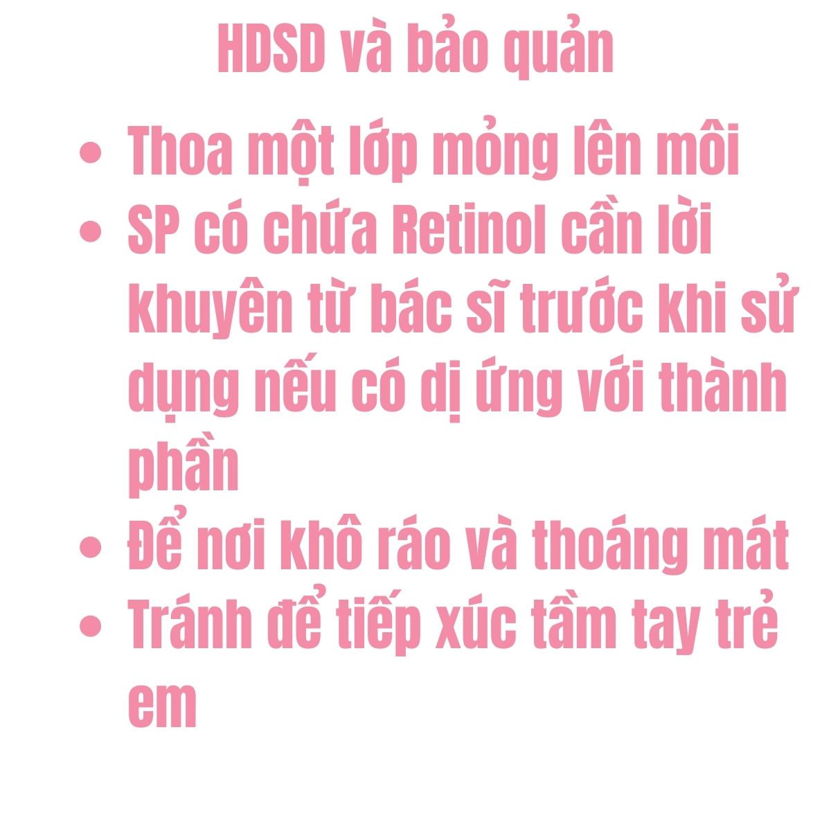 Dưỡng Môi BIOVENE 0,5% RETINOL Xóa Thâm Sạm Và Chống Lão Hóa Hương Cherry Xuất Xứ Tây Ban Nha - 1 cái