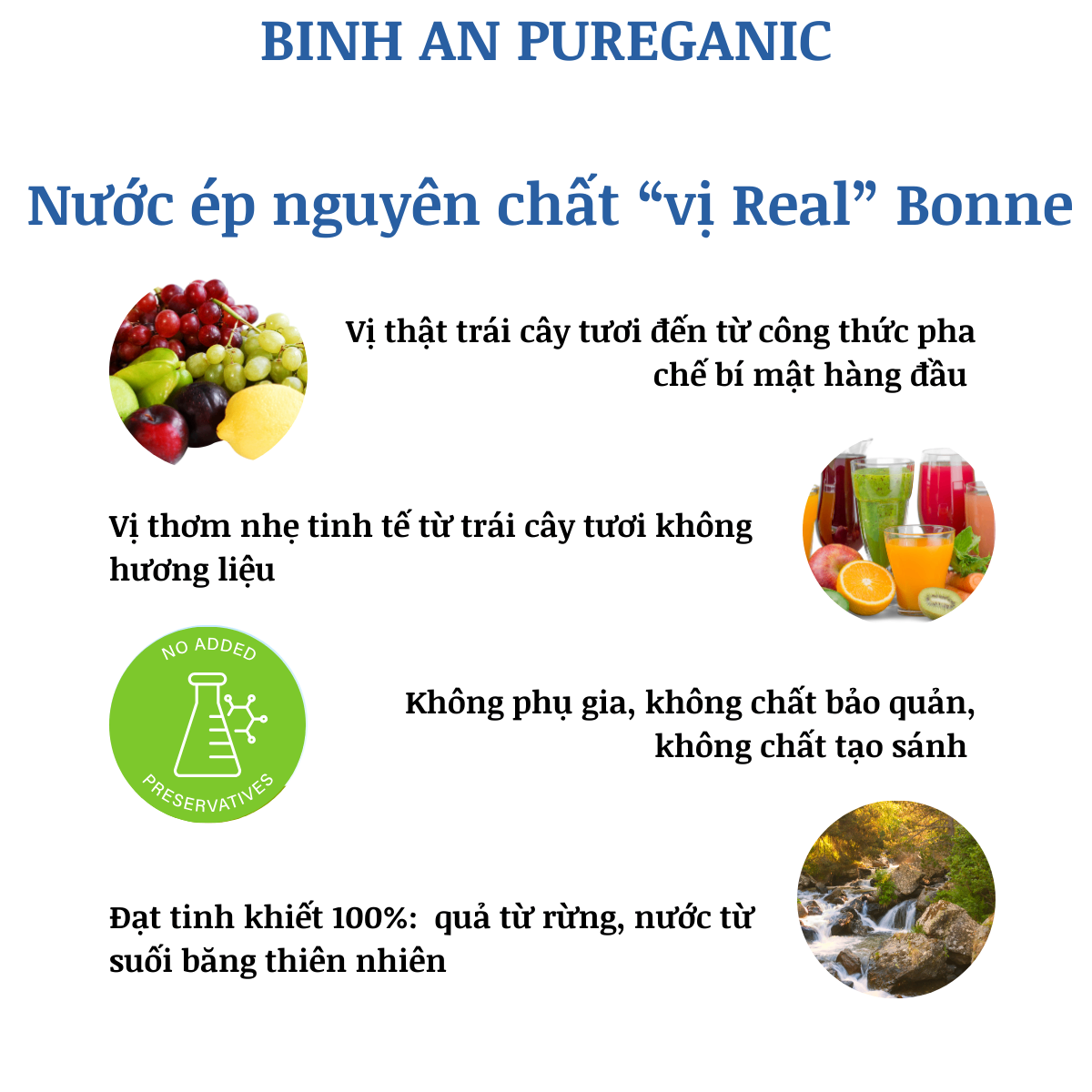 Nước Cốt Táo Xanh Cô Đặc Không Đường Bonne Từ Trái Cây Thật Tự Nhiên Nhập Khẩu Phần Lan Không Chất Bảo Quản Độc Hại - 500ml