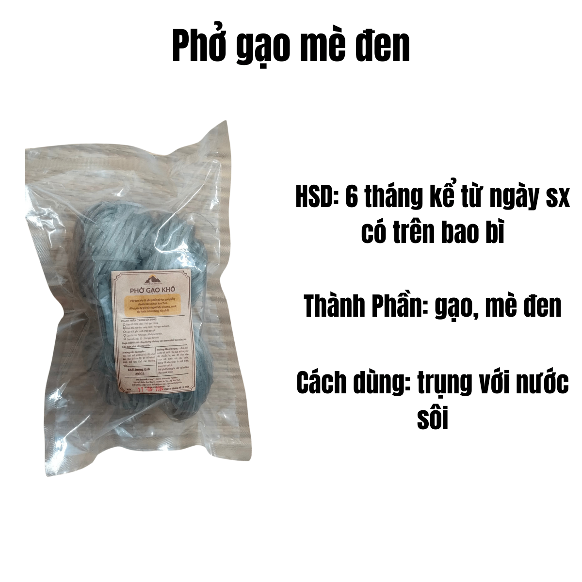 Phở Gạo Mè Đen