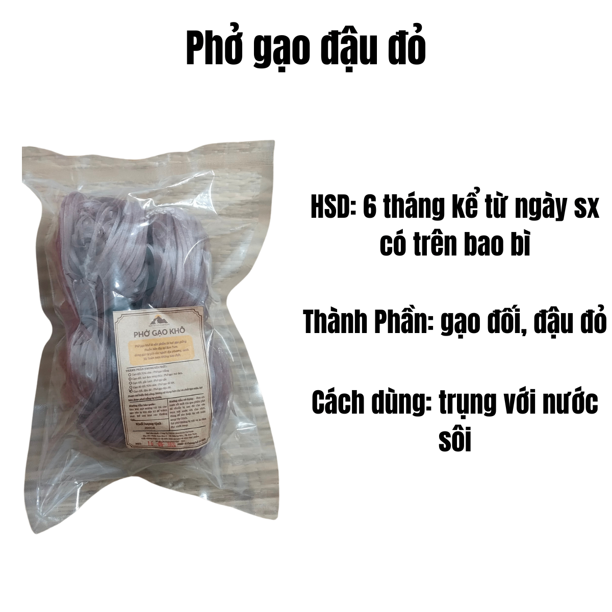 Phở Gạo Đậu Đỏ