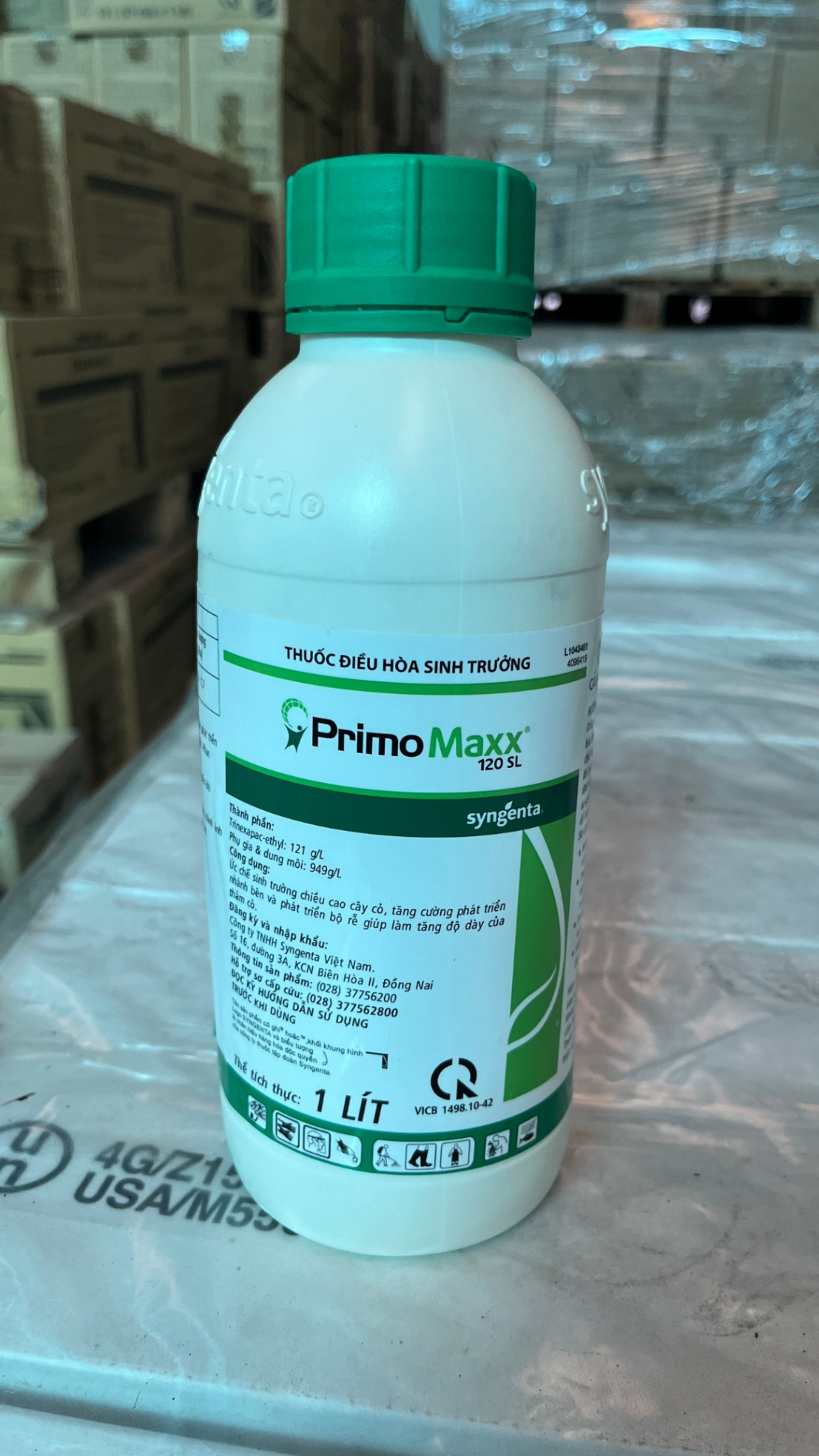 Sản phẩm được chứng nhận: thuốc điều hòa sinh trưởng Primo Maxx 120SL