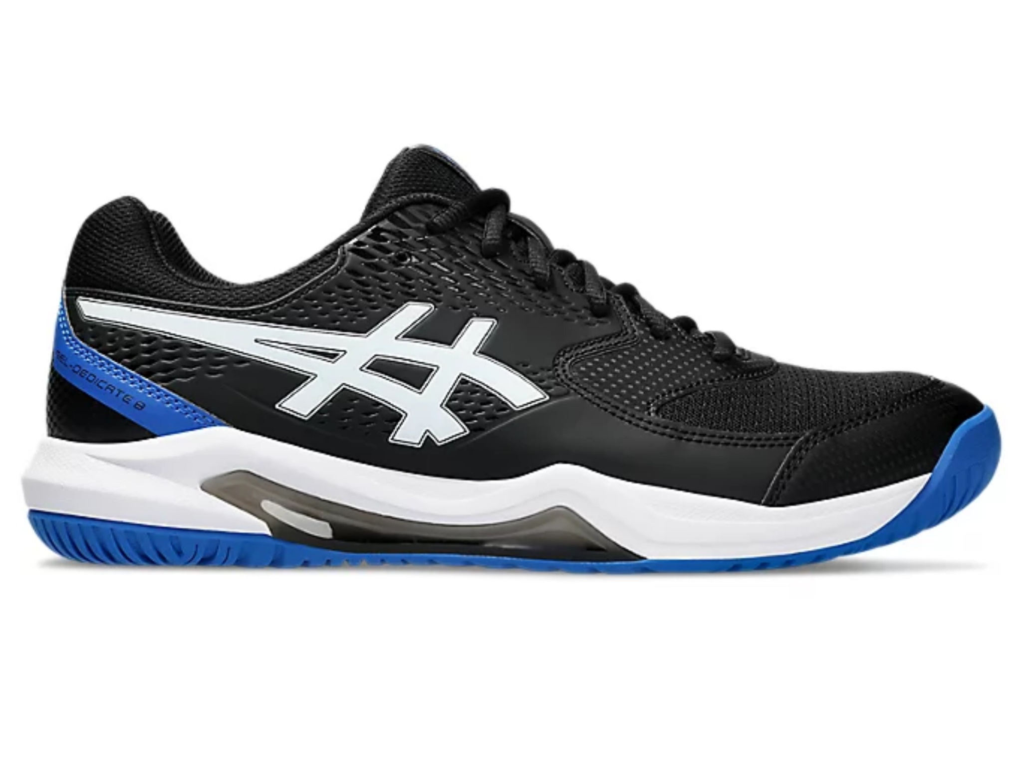 GIẦY TENNS ASICS GEL-DEDICATE 8 | BLACK/TUNA BLUE (1041A408-002)