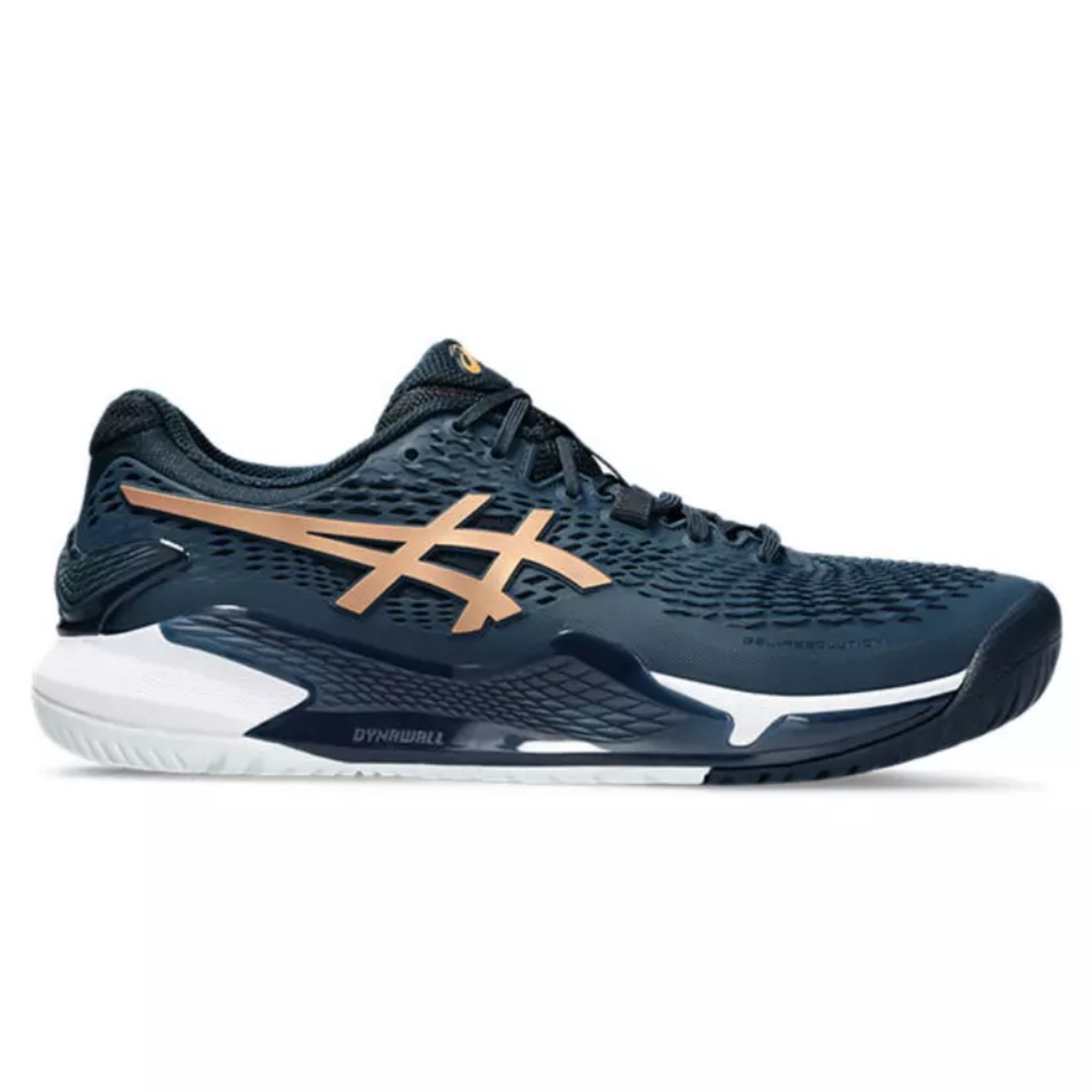 GIÀY TENNIS ASICS GEL RESOLUTION 9 BLUE/PURE GOLD (1041A468-960)