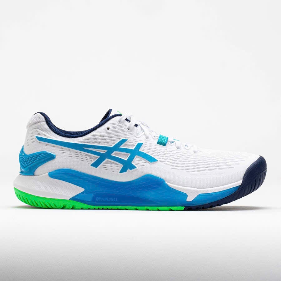 Giày Tennis Asics Gel Resolution 9 White/Digital Aqua (1041A330-103)