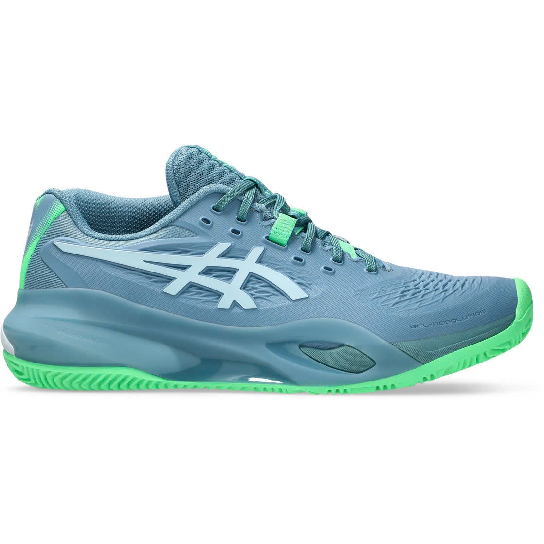 Giầy Pickleball/Tennis Asics Nam Gel Resolution X Padel Saba Blue/Grey (1041A492-403)