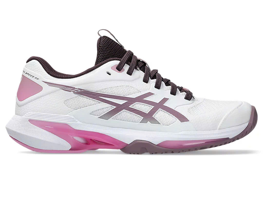 Giày Asics Pickleball/Tennis Nữ SOLUTION SPEED FF 4 ‘White/Dusty Mauve’ (1042A307-102)