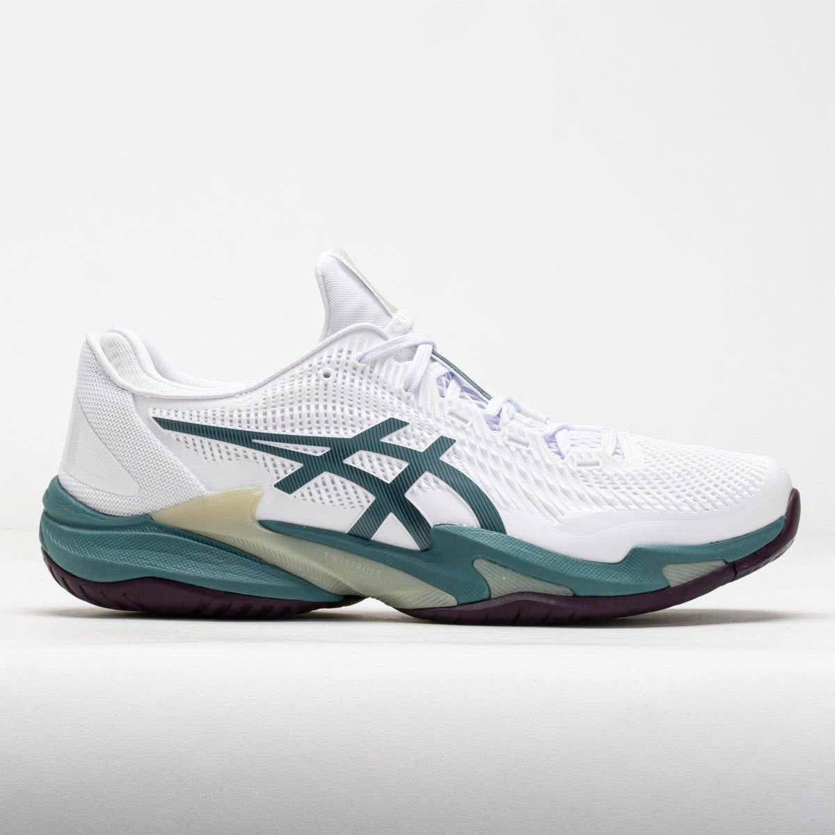 Giày Asics Tennis/Pickleball Asics Court FF 3 White/Foggy Teal (1041A370-107)