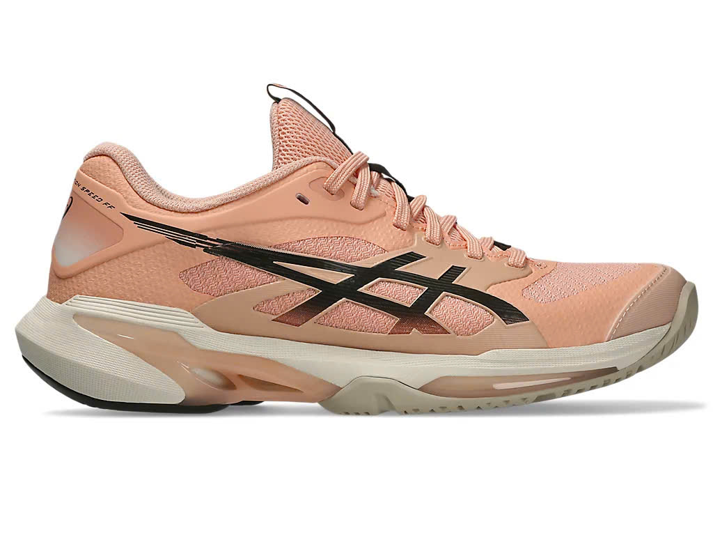 Giày Asics Tennis/Pickleball Nữ Solution Speed FF 4 'Cantaloupe/Black Coffee' (1042A307-700)