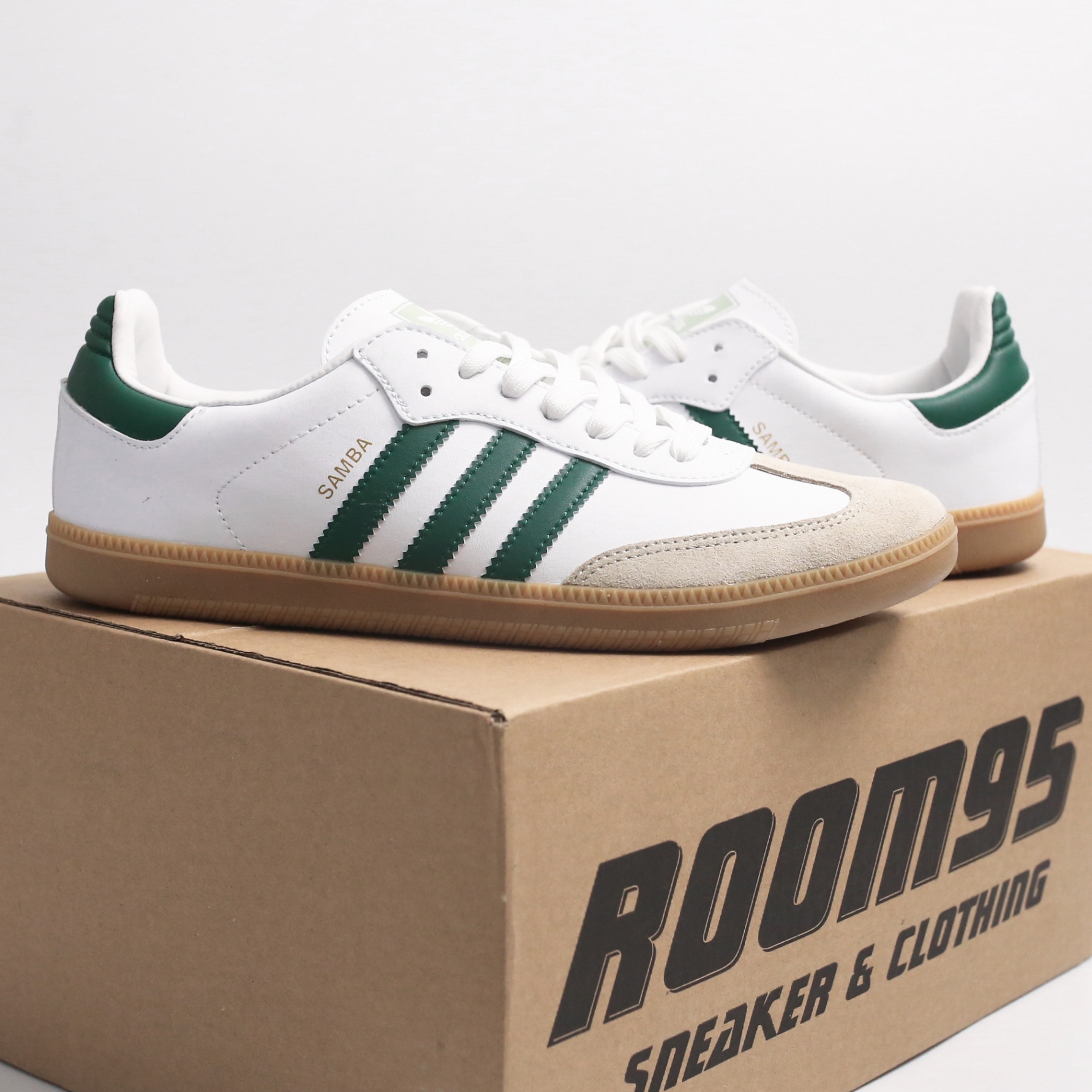 Adidas Samba OG White Collegiate Green