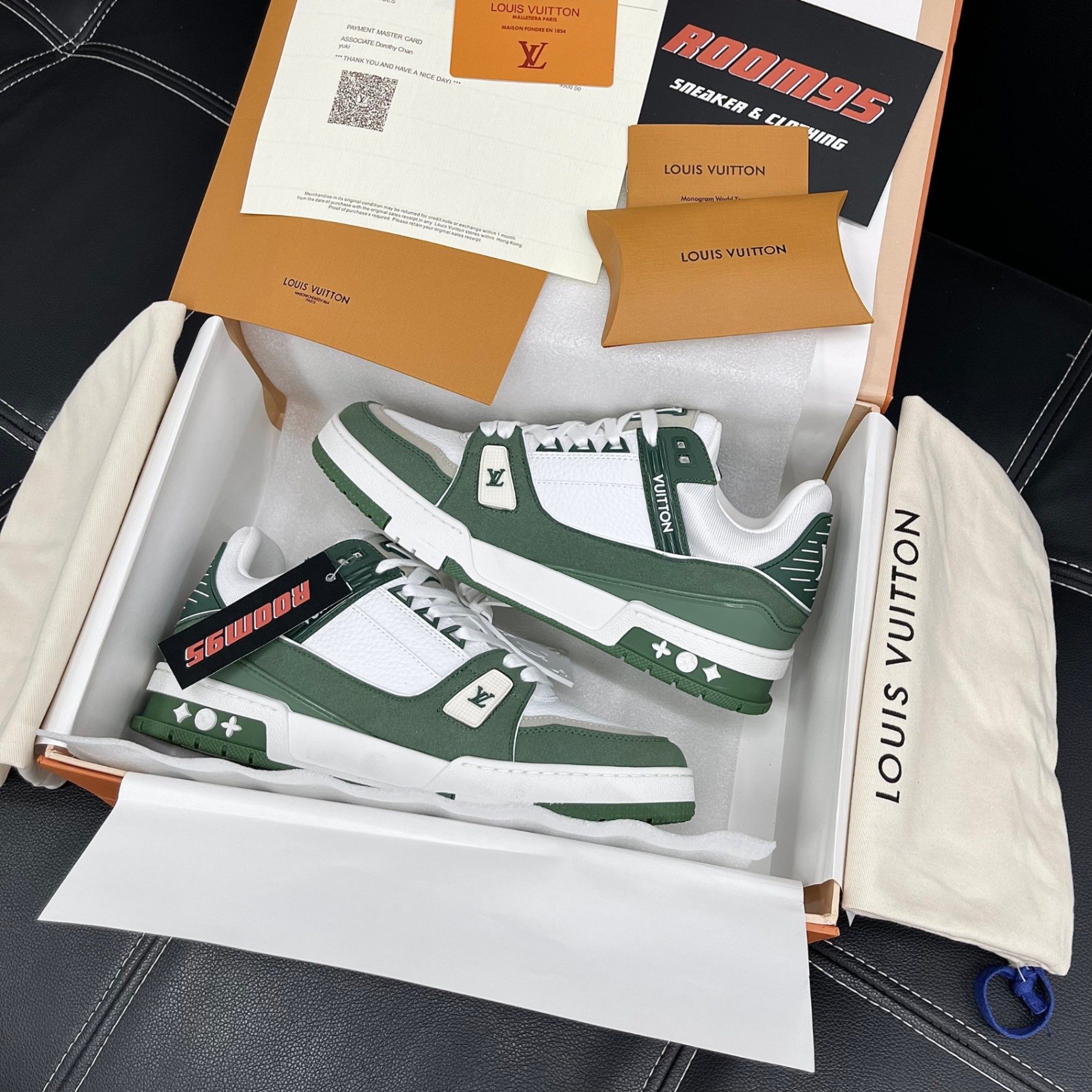 Louis Vuitton LV Trainer Kaki Green