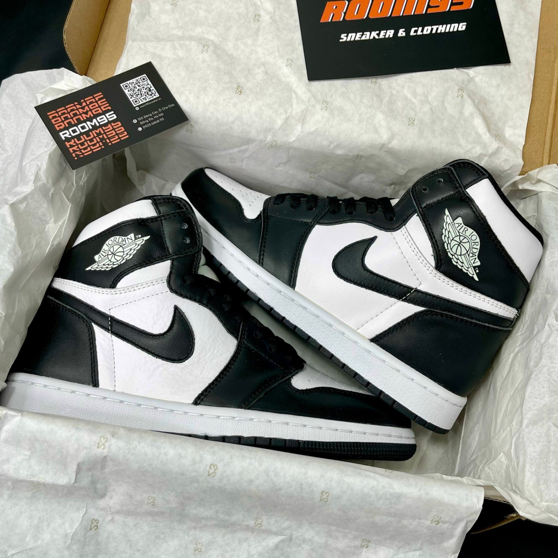 Air Jordan 1 Retro High Black White (Đen Trắng) BEST