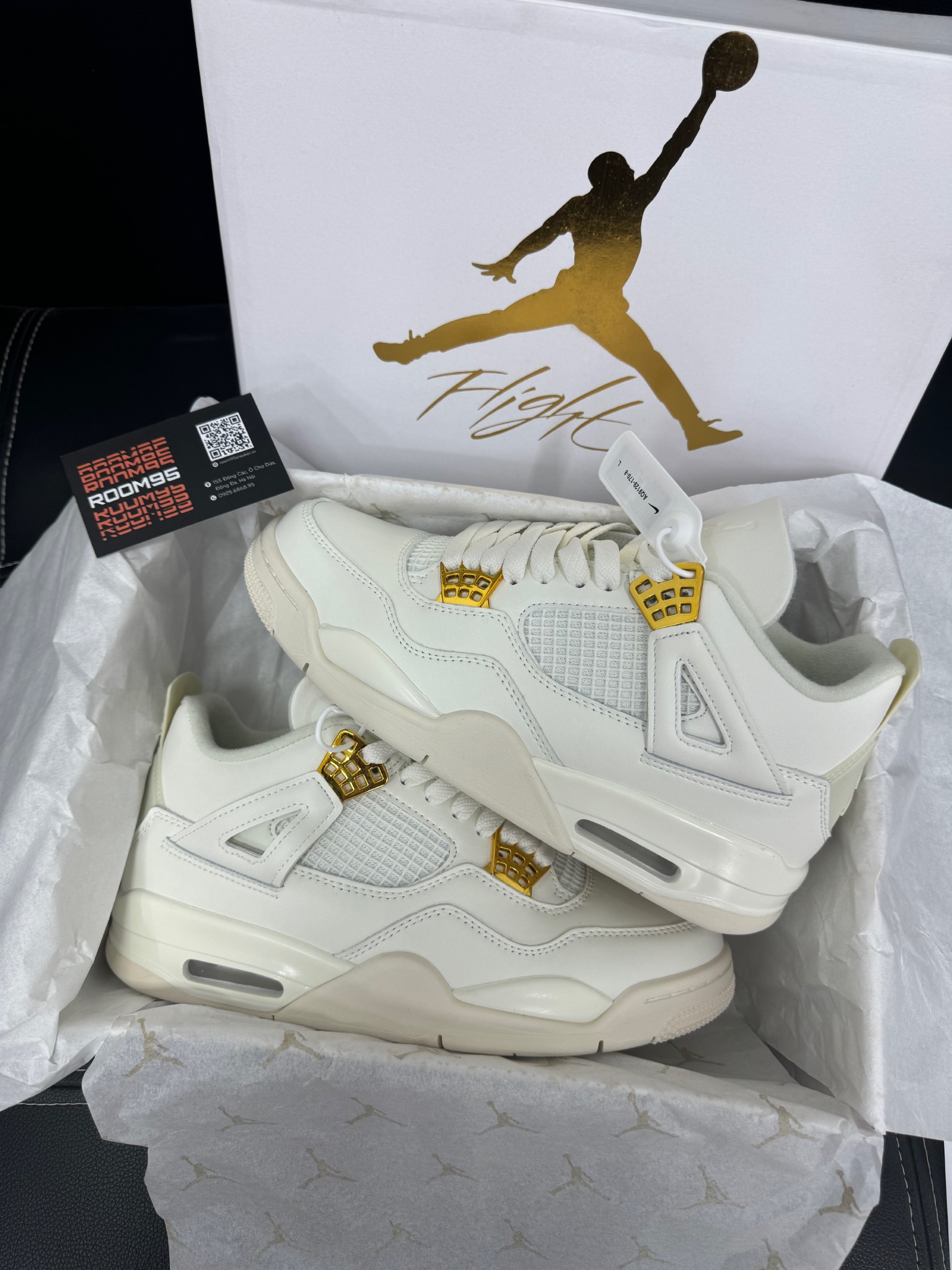 Air Jordan 4 Retro 'White & Gold'